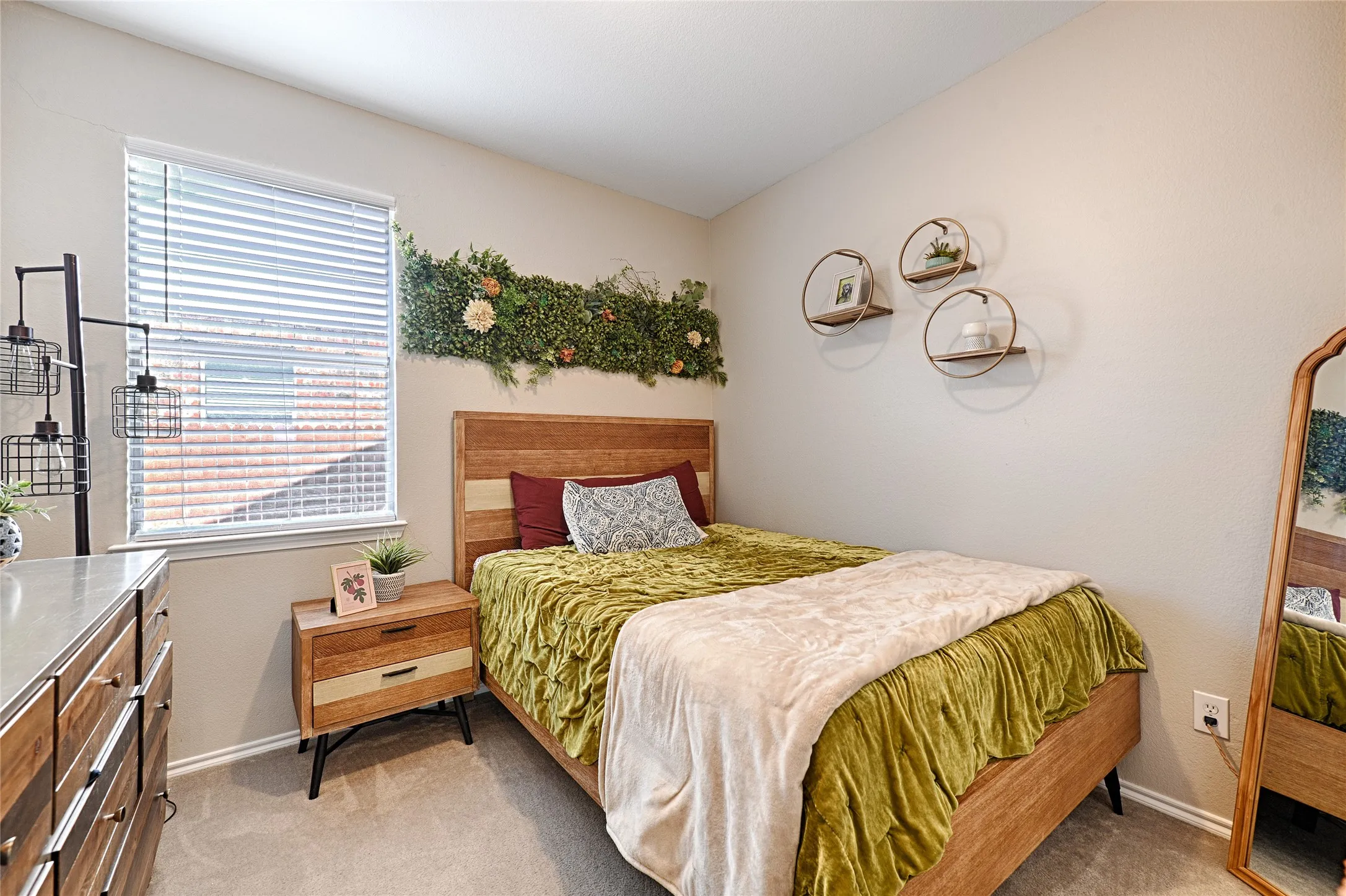 One of the two secondary bedrooms.