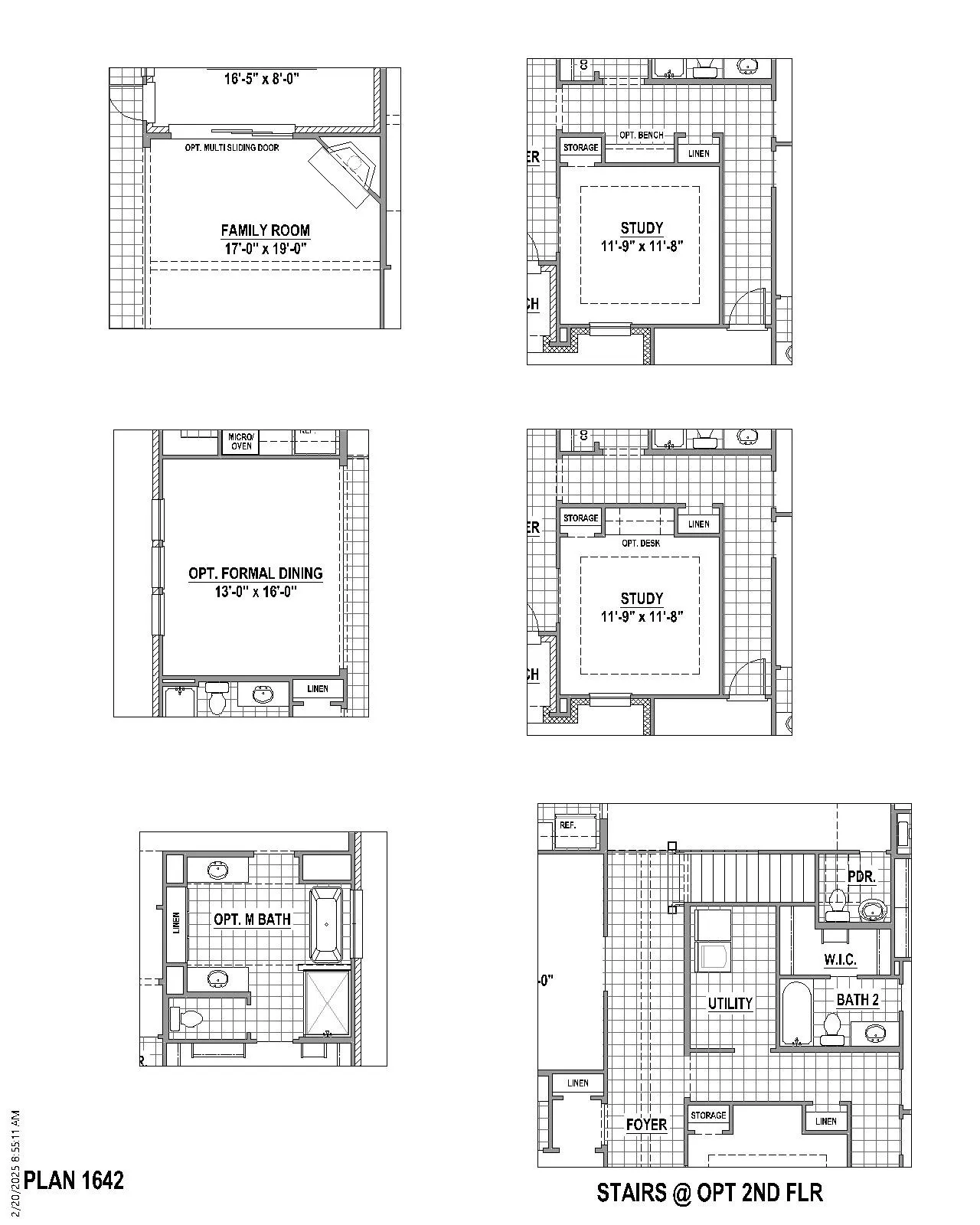 Floor plan options