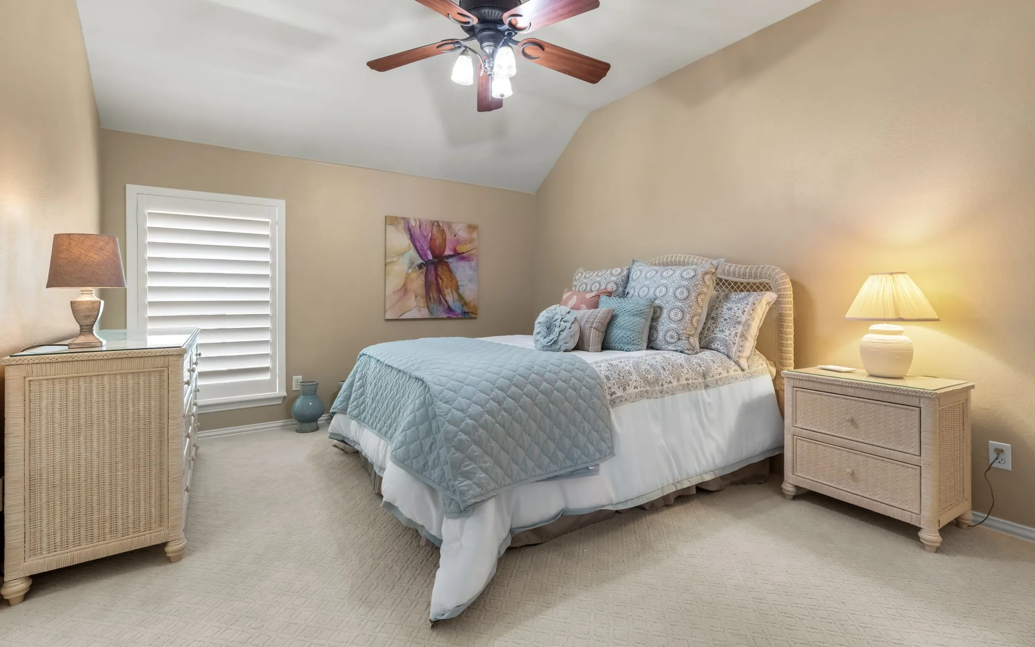Both upstairs bedrooms are good sized and have private access to the jack and jill bath.