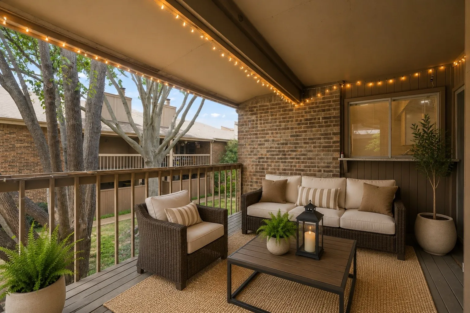 virtually staged patio