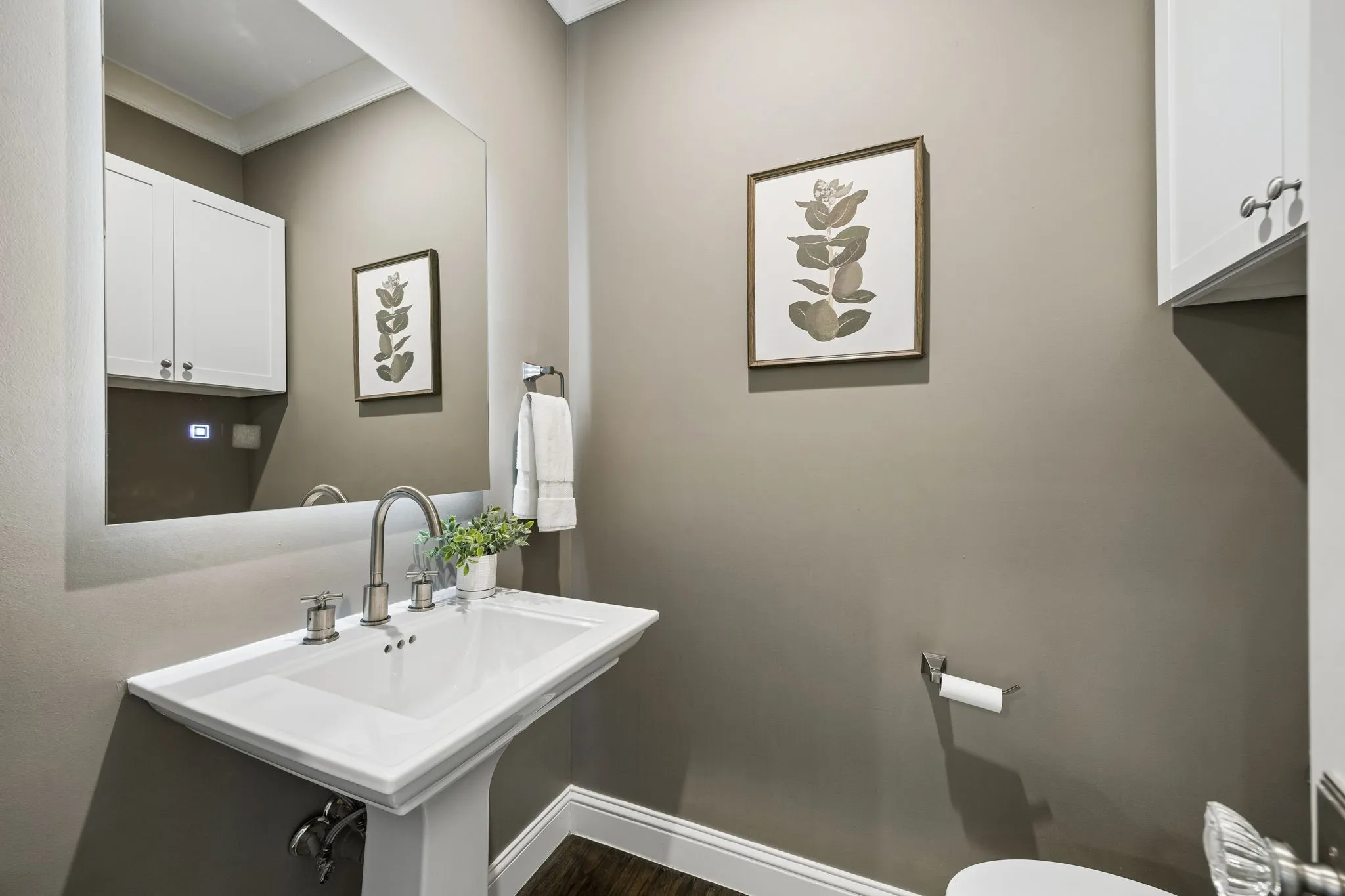 Downstairs powder bath