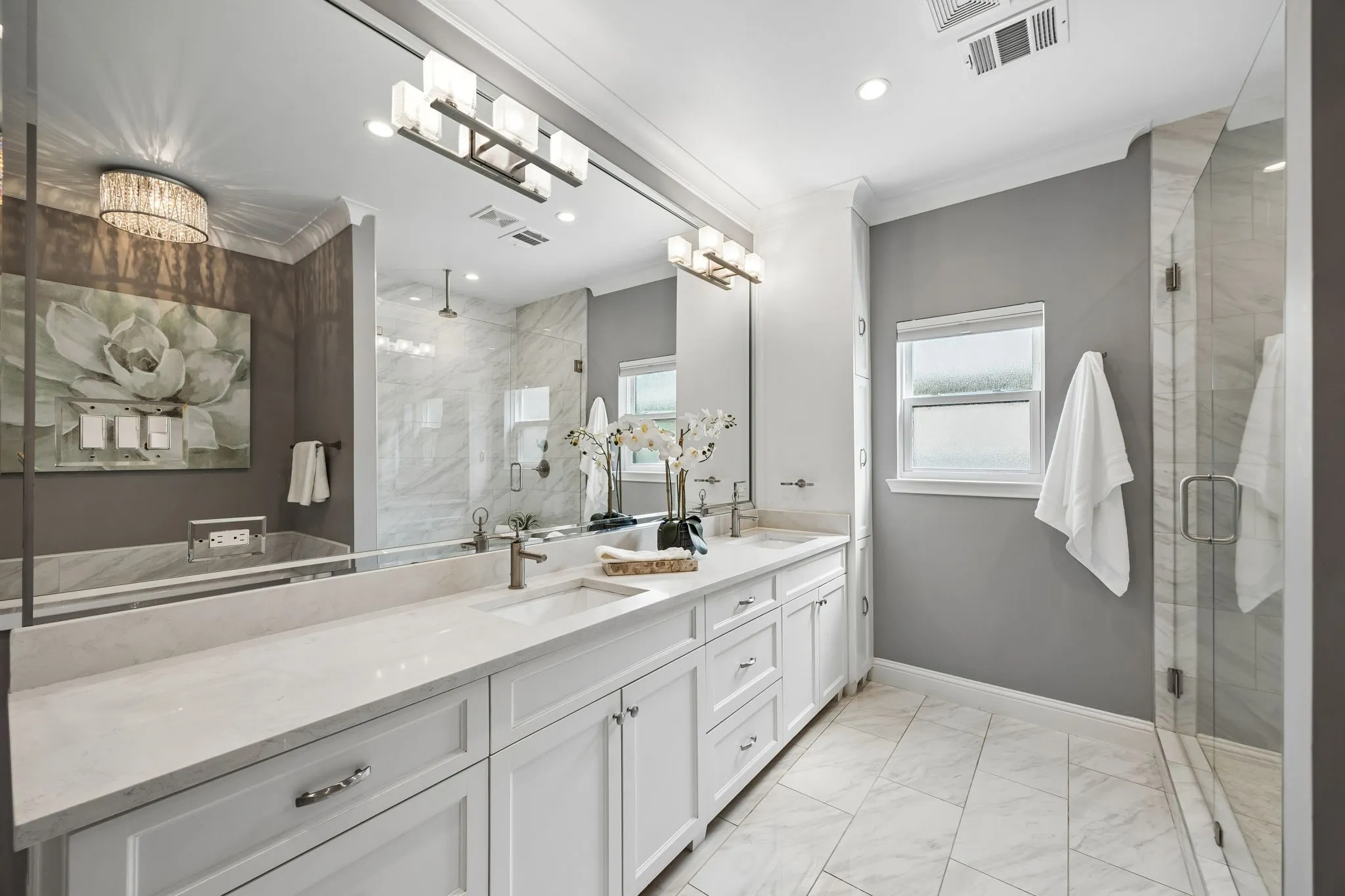 Double sinks.