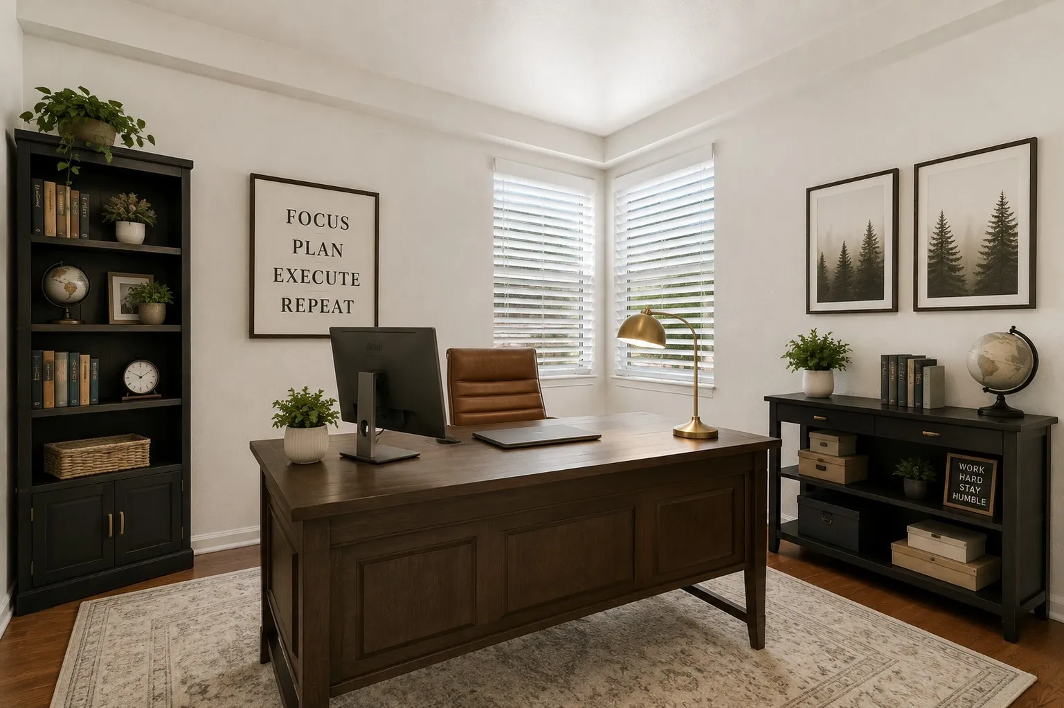 This is the bonus room off of the Primary. Shown as an office.