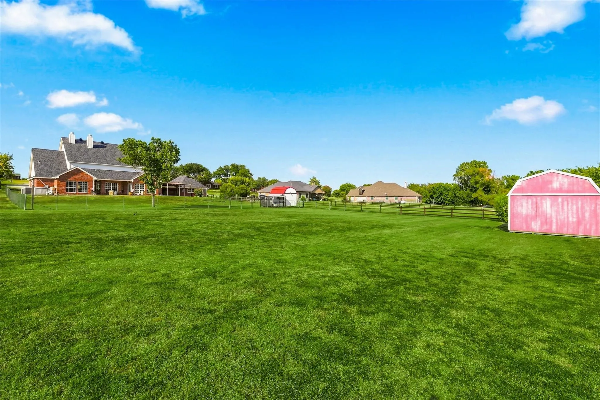 Needs the kids to run and play? Add a few motorized toys, trampoline. For this price and the available space you won't be finding  this in Frisco, Plano or Prosper. Not even Celina.