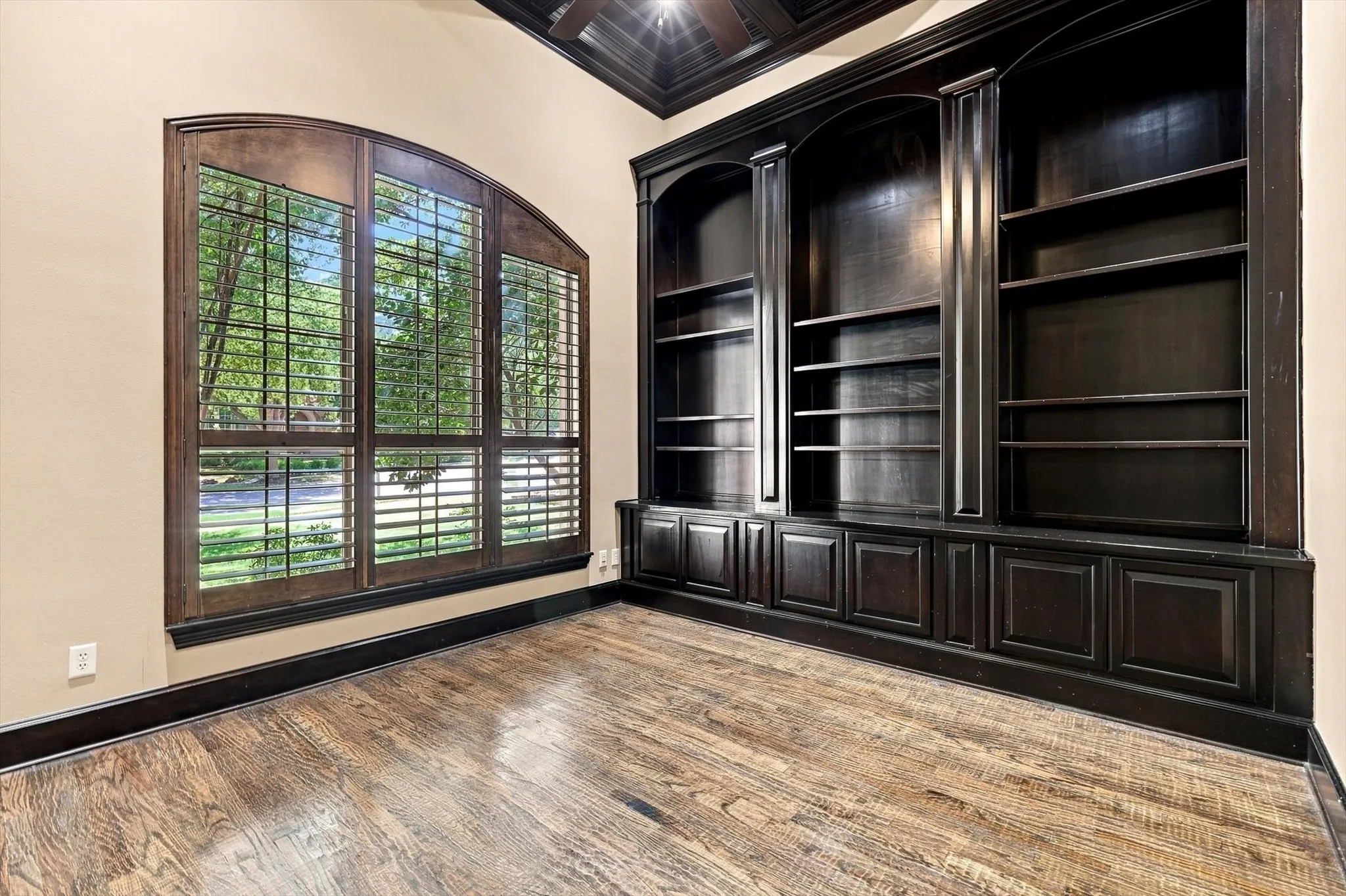 731 Lockridge Rd is a gorgeous home that boasts a private office with built ins.