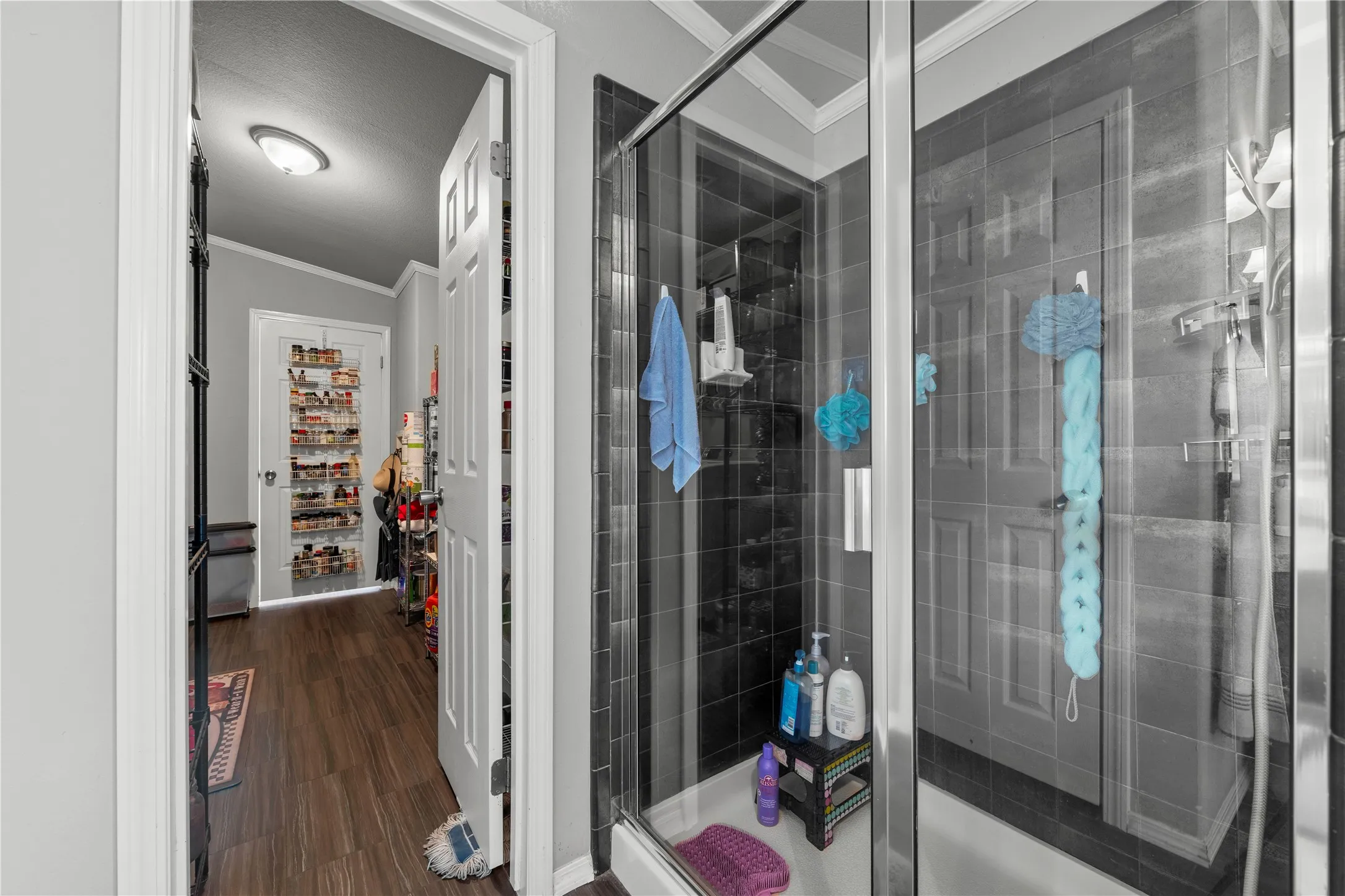 Laundry room off Master bathroom and kitchen