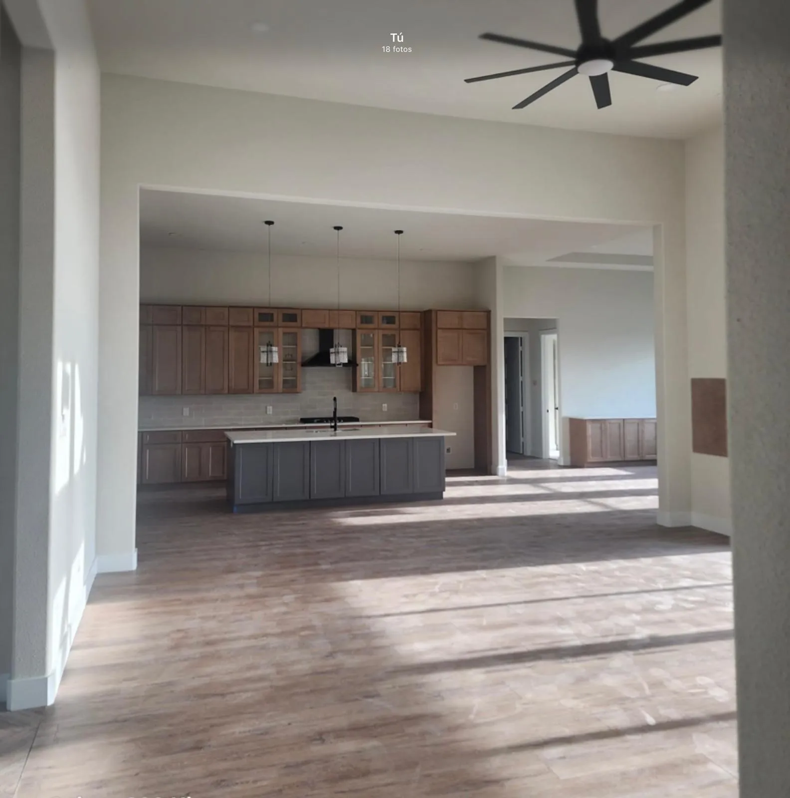 Kitchen view from Living room area