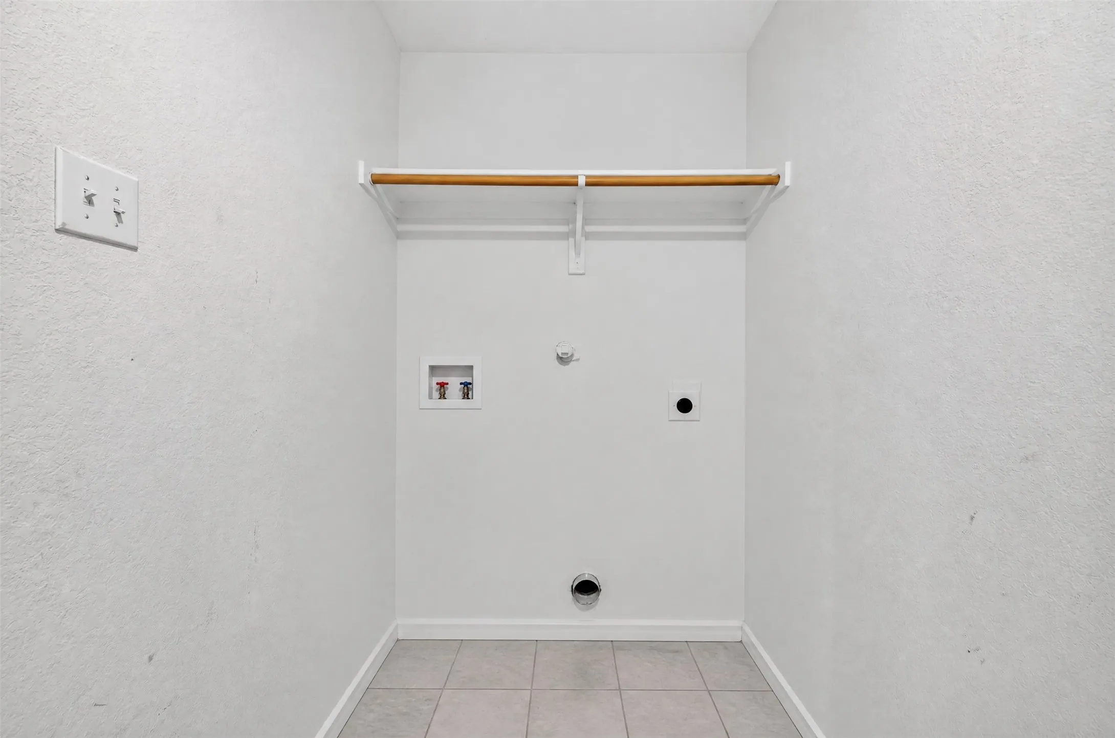 Virtually staged utility room