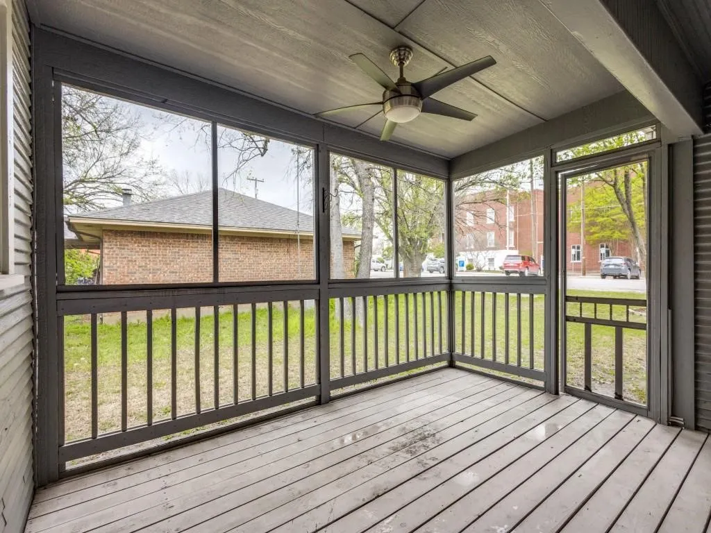 13 X 11 Screened side porch