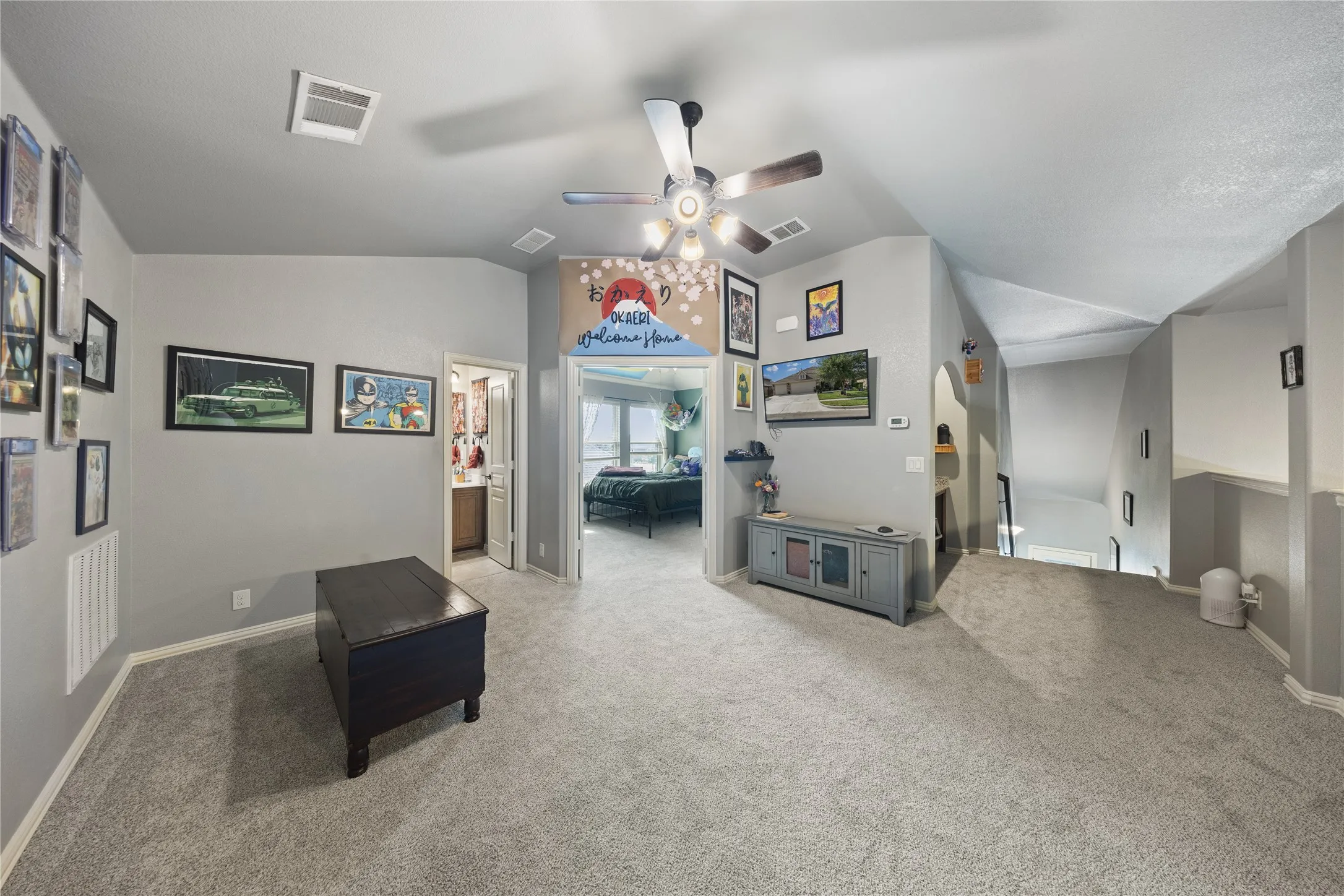 Upstairs family or game room