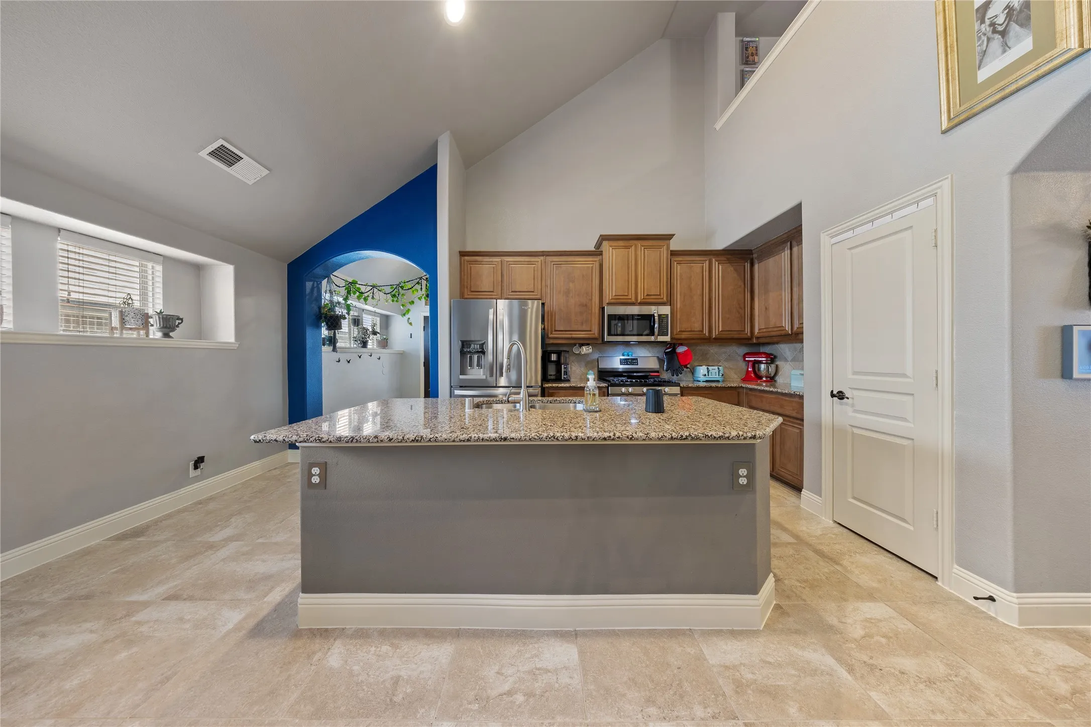 view of kitchen from dining