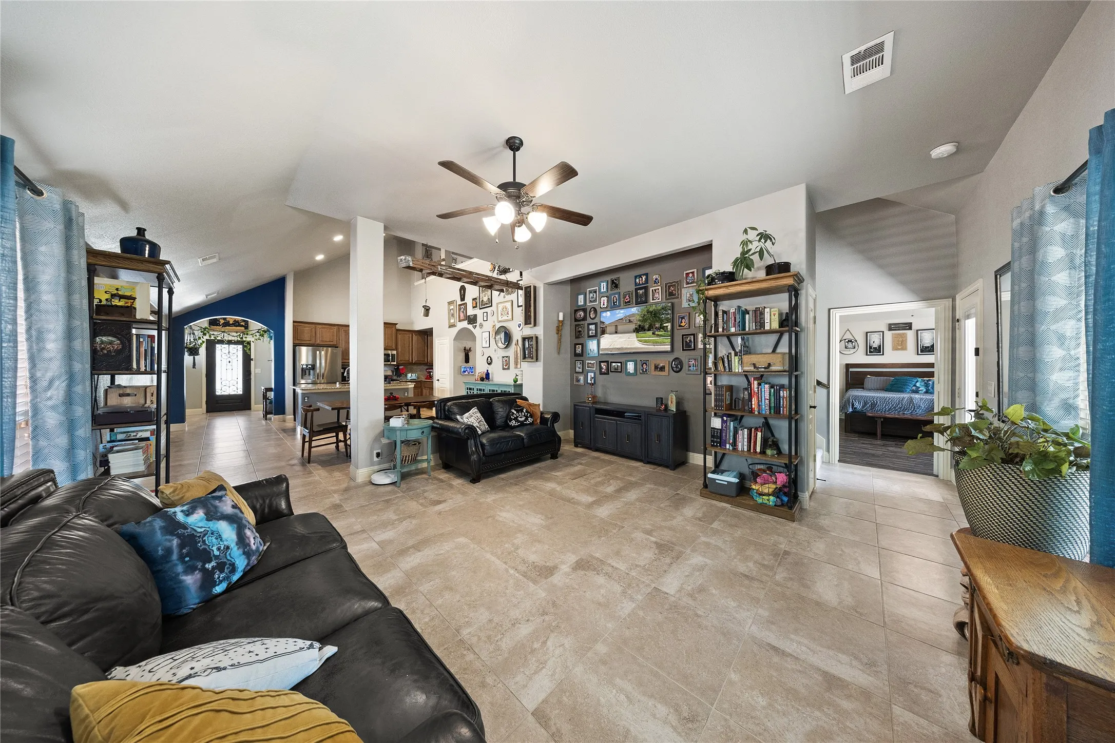 living room open concept view