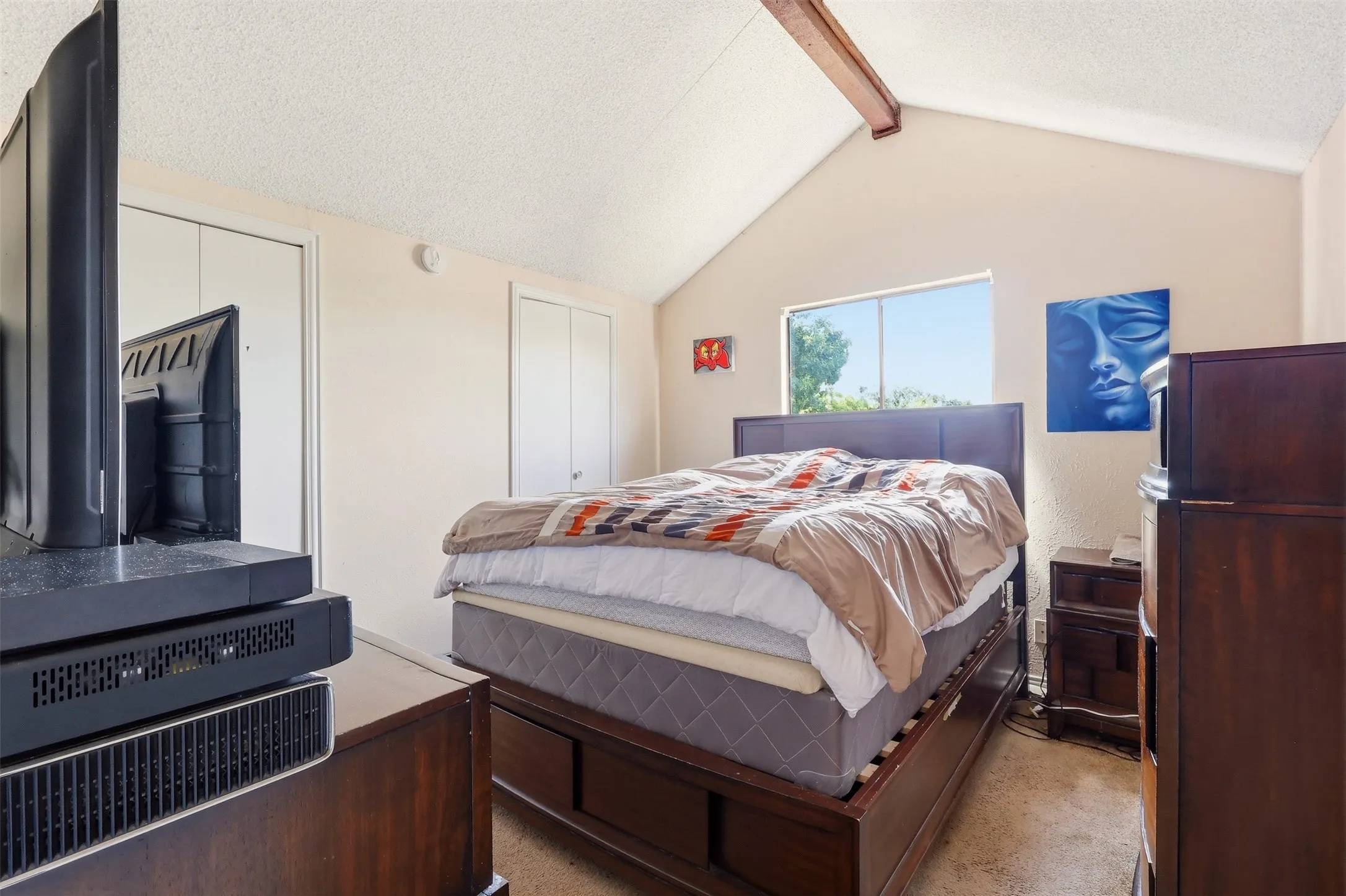 Upstairs bedroom with nice high ceilings