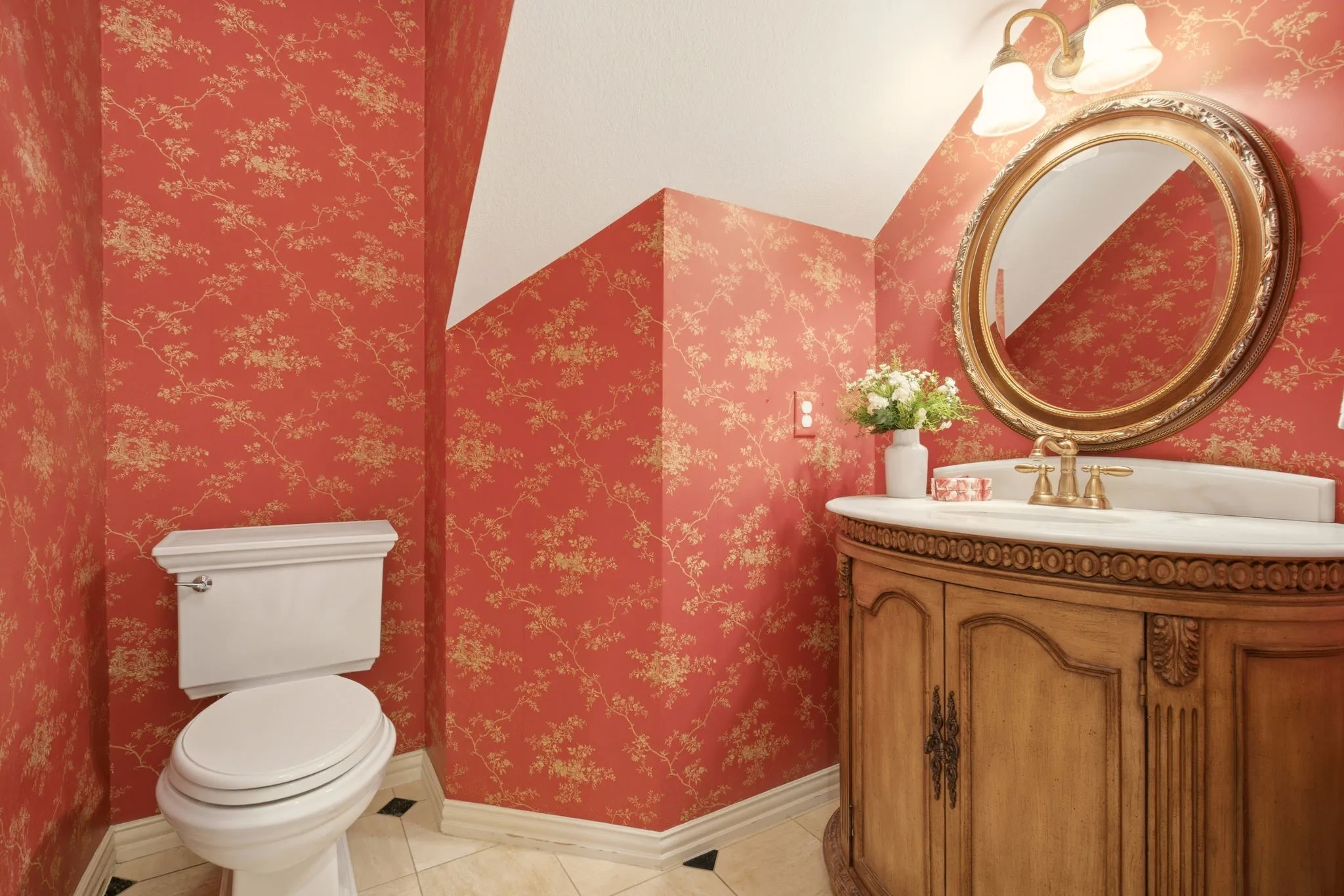 Downstairs half bath.