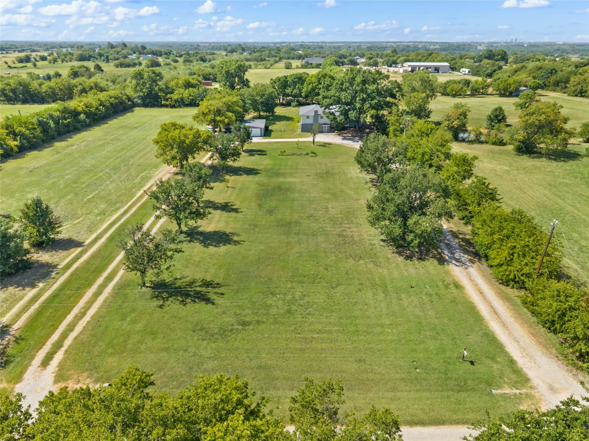 Aerial from the road