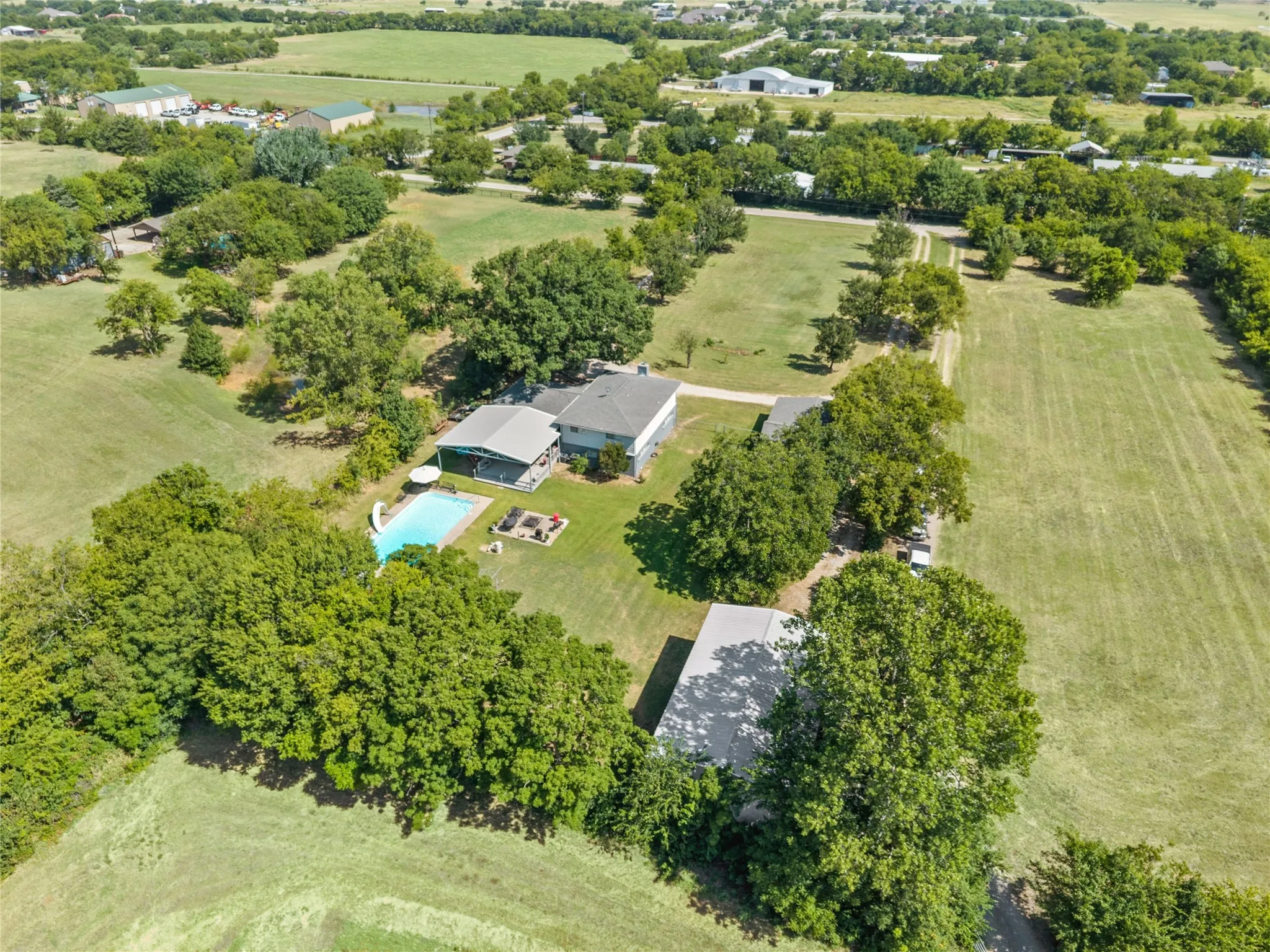 Aerial from back