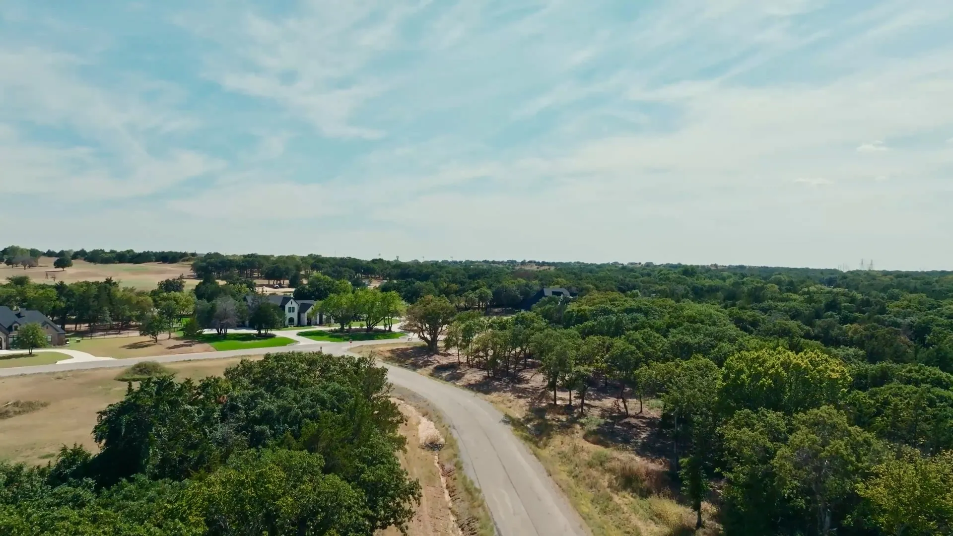 View from Big Cedar Court towards Decatur Golf Course