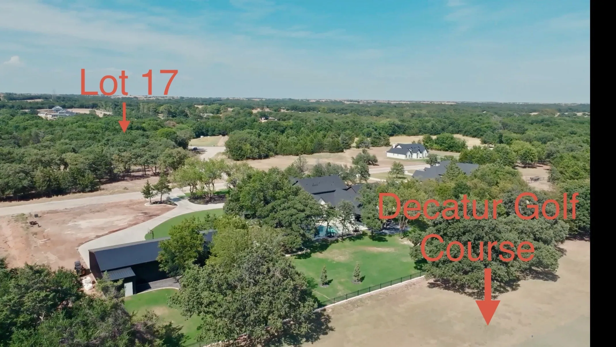 View of lot from Golf Course
