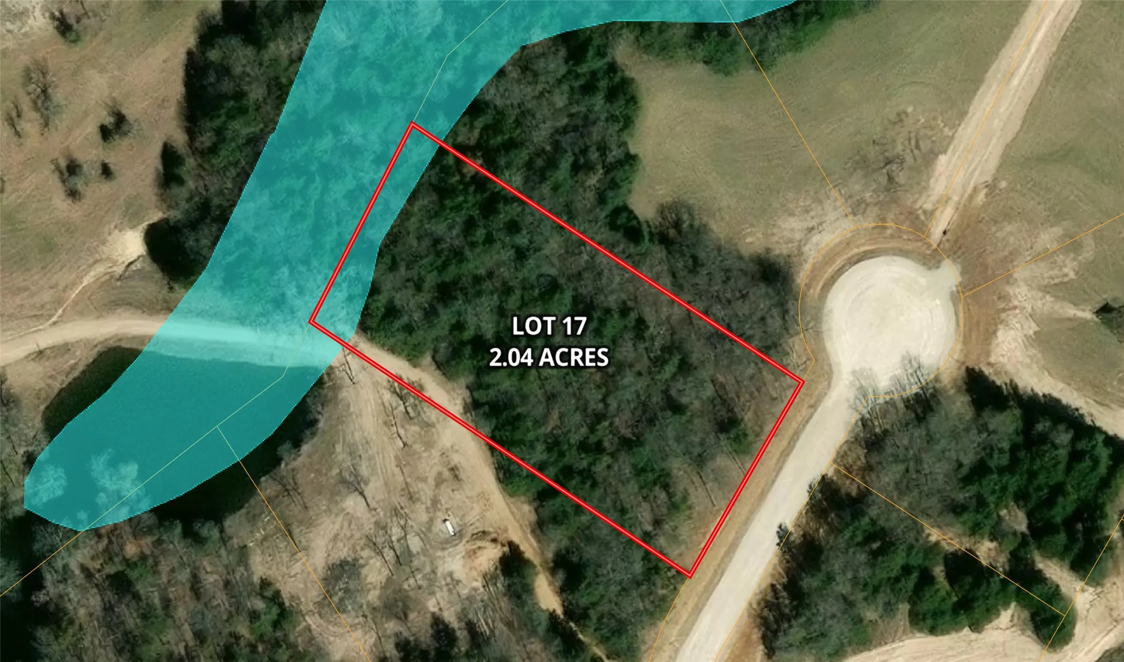 Aerial View with approximate boundary lines