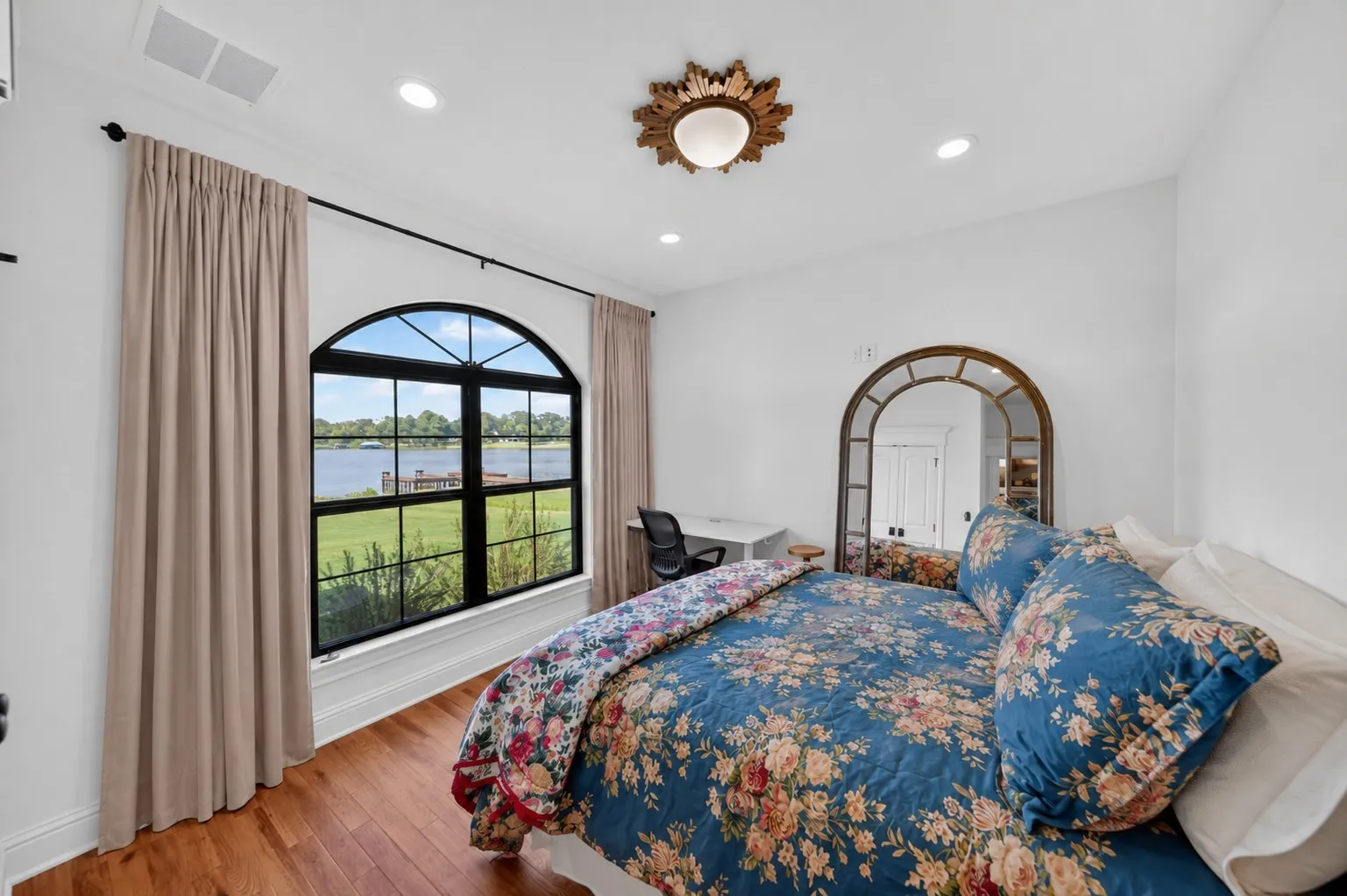Guest bedroom off of den