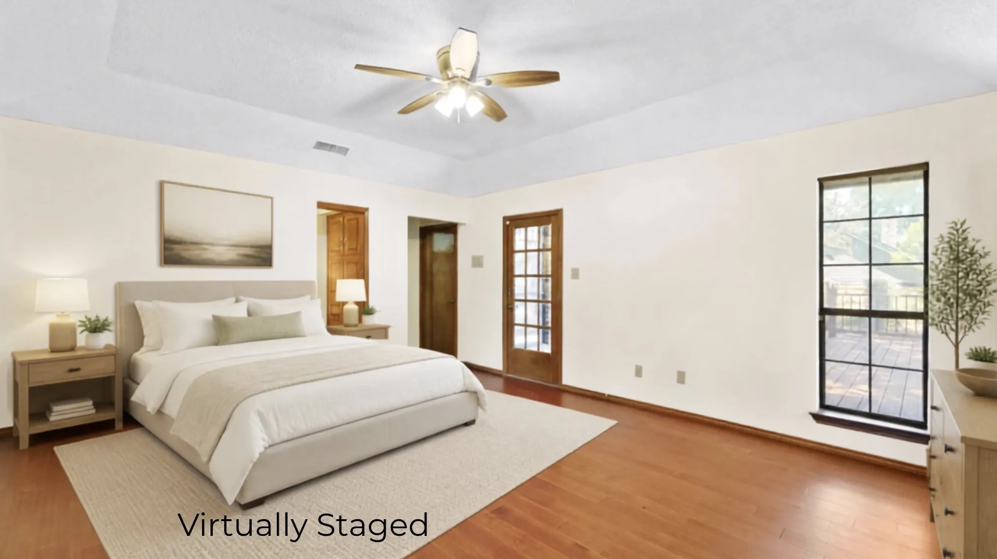Virtually staged