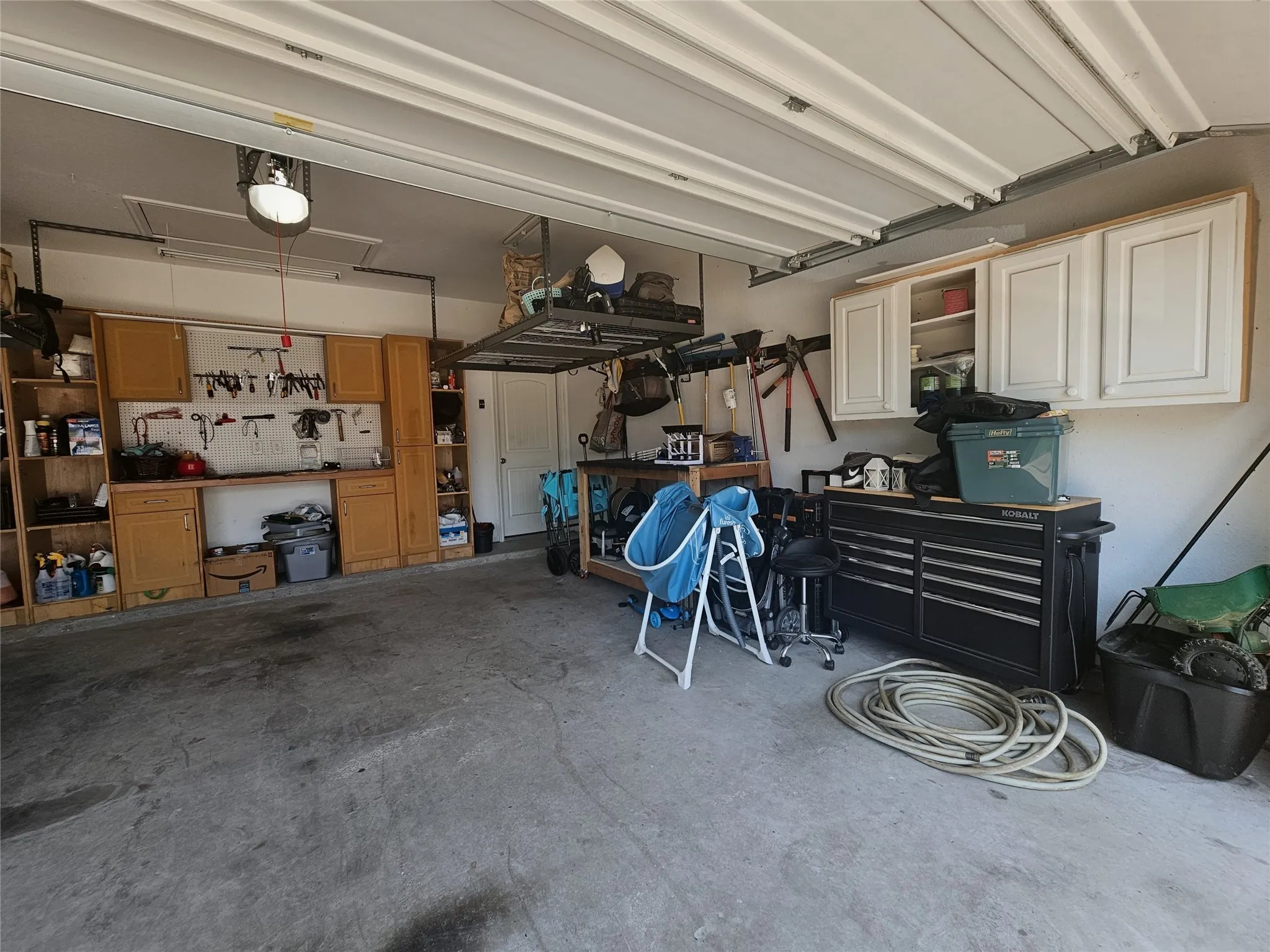 Check out the mounted storage racks & cabinets!