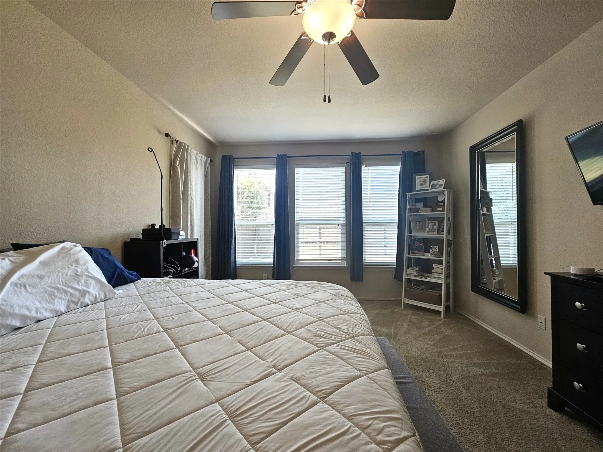 Primary bedroom with room for sitting area!