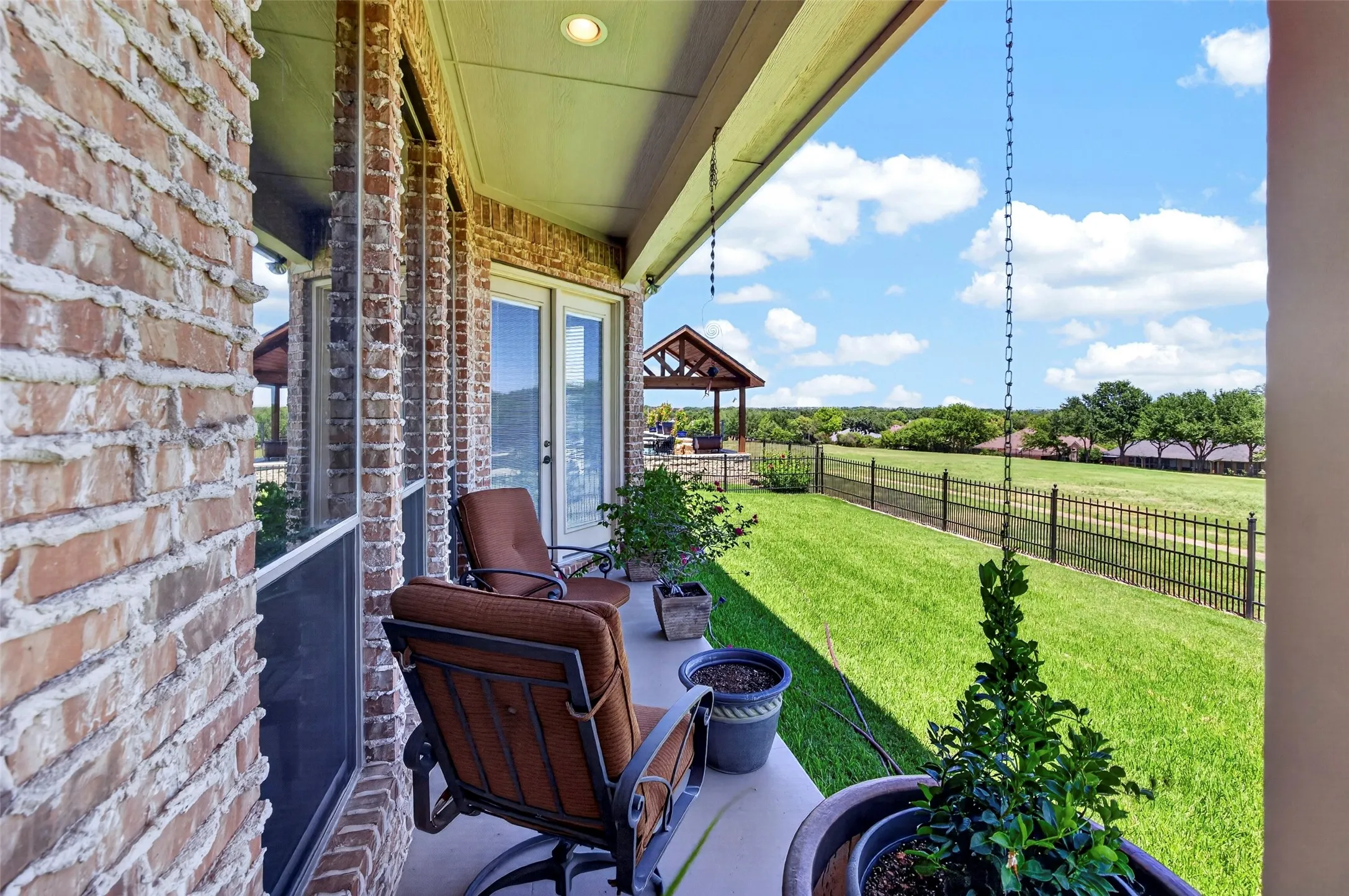 View from the patio