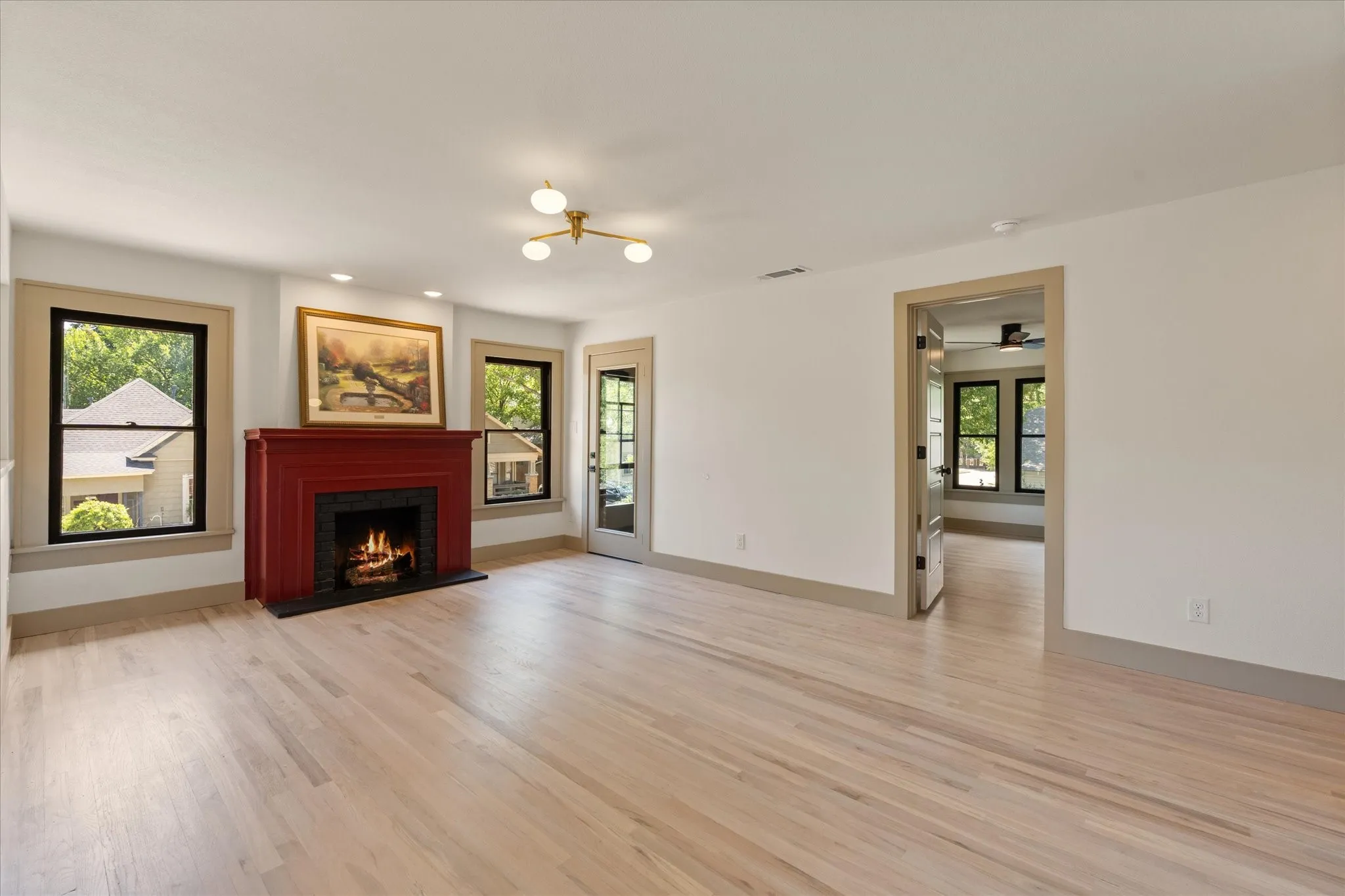 Second Living Room with Gas Fireplace