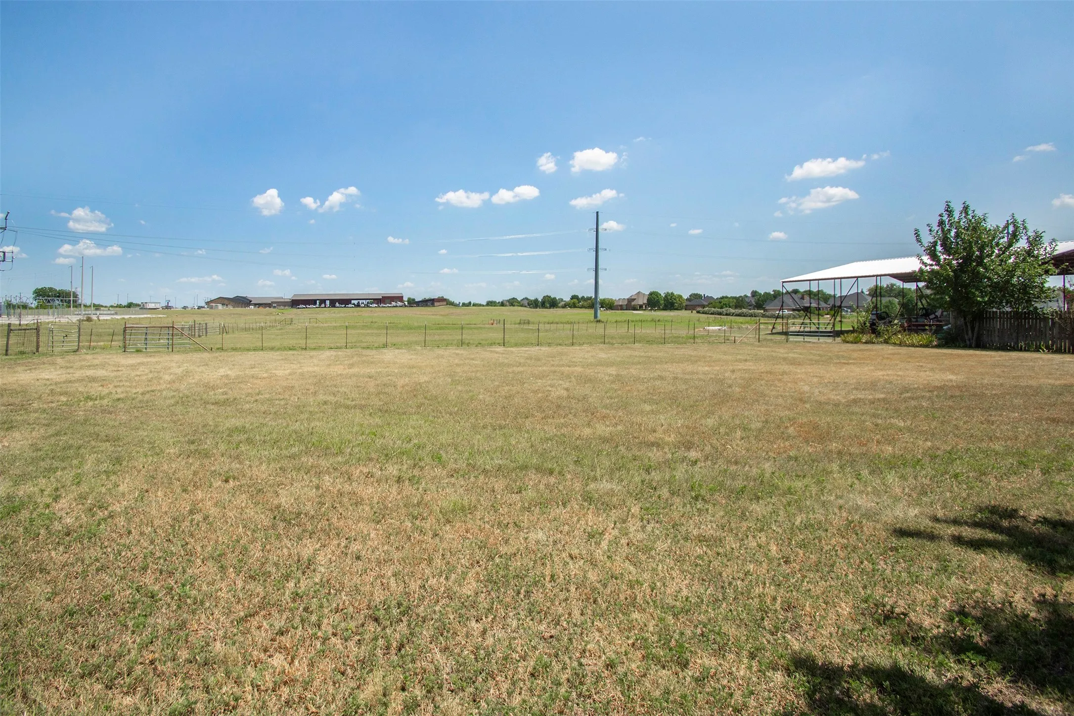 Pasture behind the home