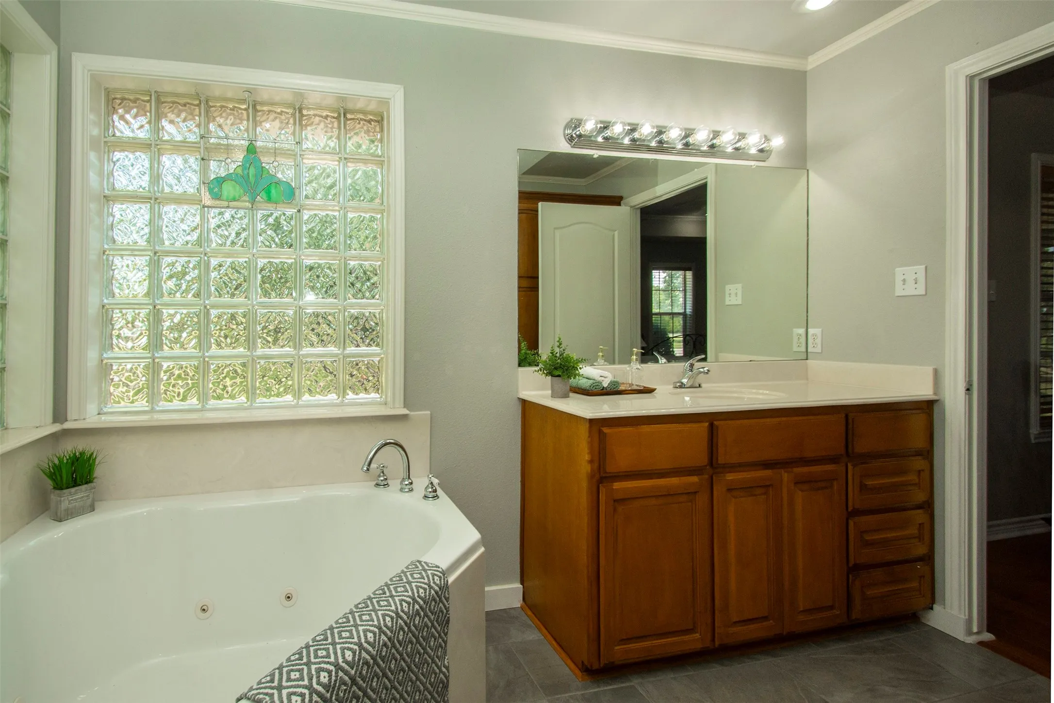 Primary Bath with jetted tub