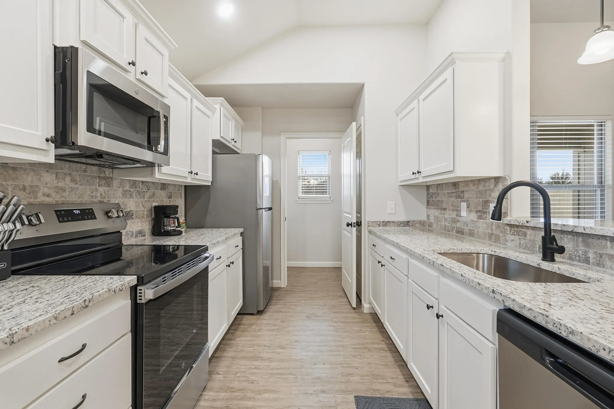 Per seller, these are pictures of an identical house but not the exact house.