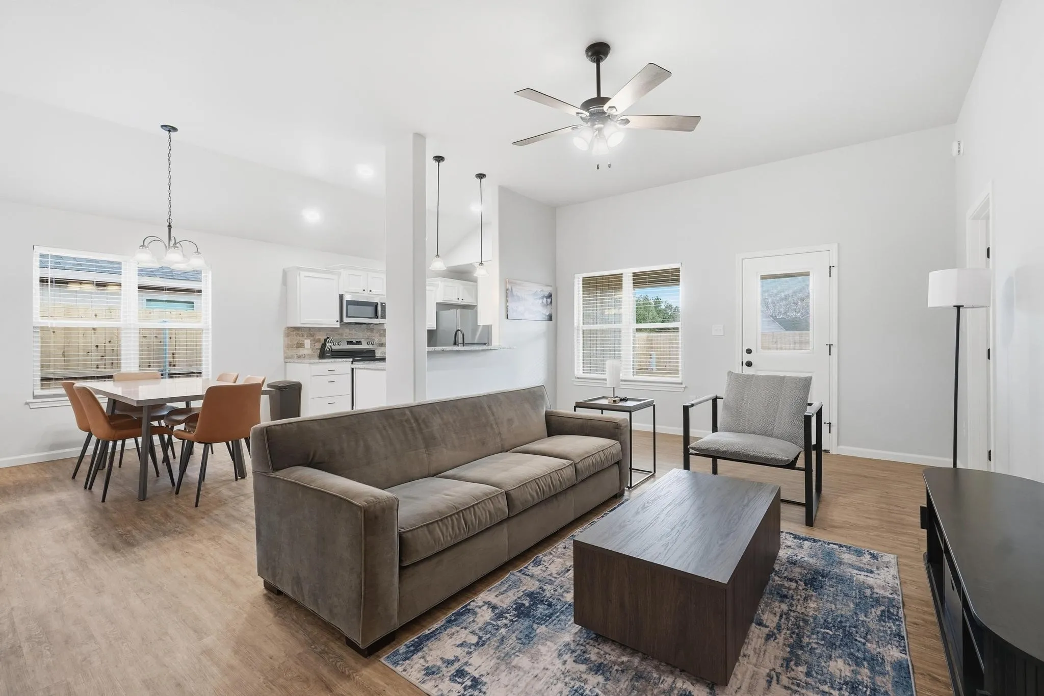 Per seller, these are pictures of an identical house but not the exact house.