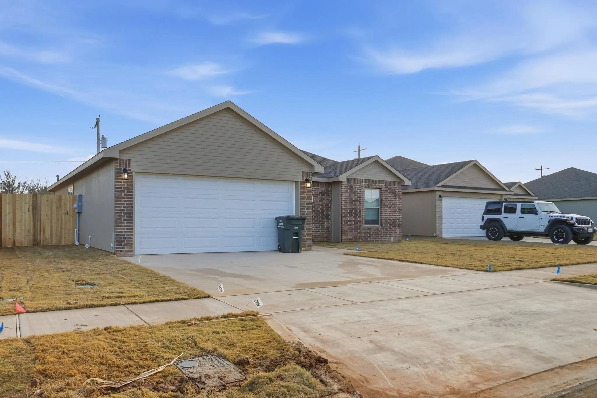 Per seller, these are pictures of an identical house but not the exact house.