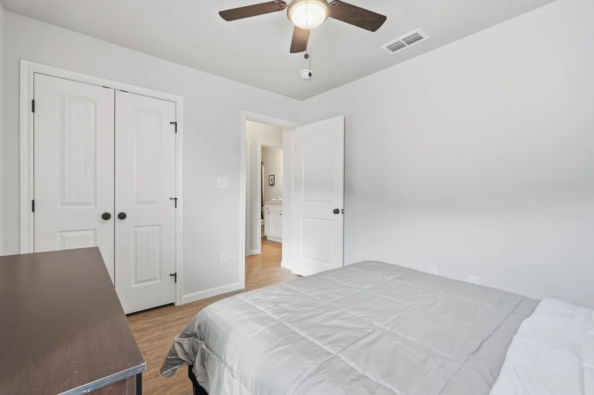 Per seller, these are pictures of an identical house but not the exact house.