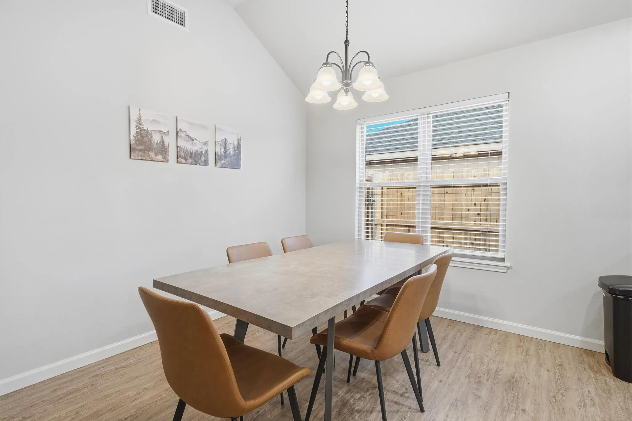 Per seller, these are pictures of an identical house but not the exact house.