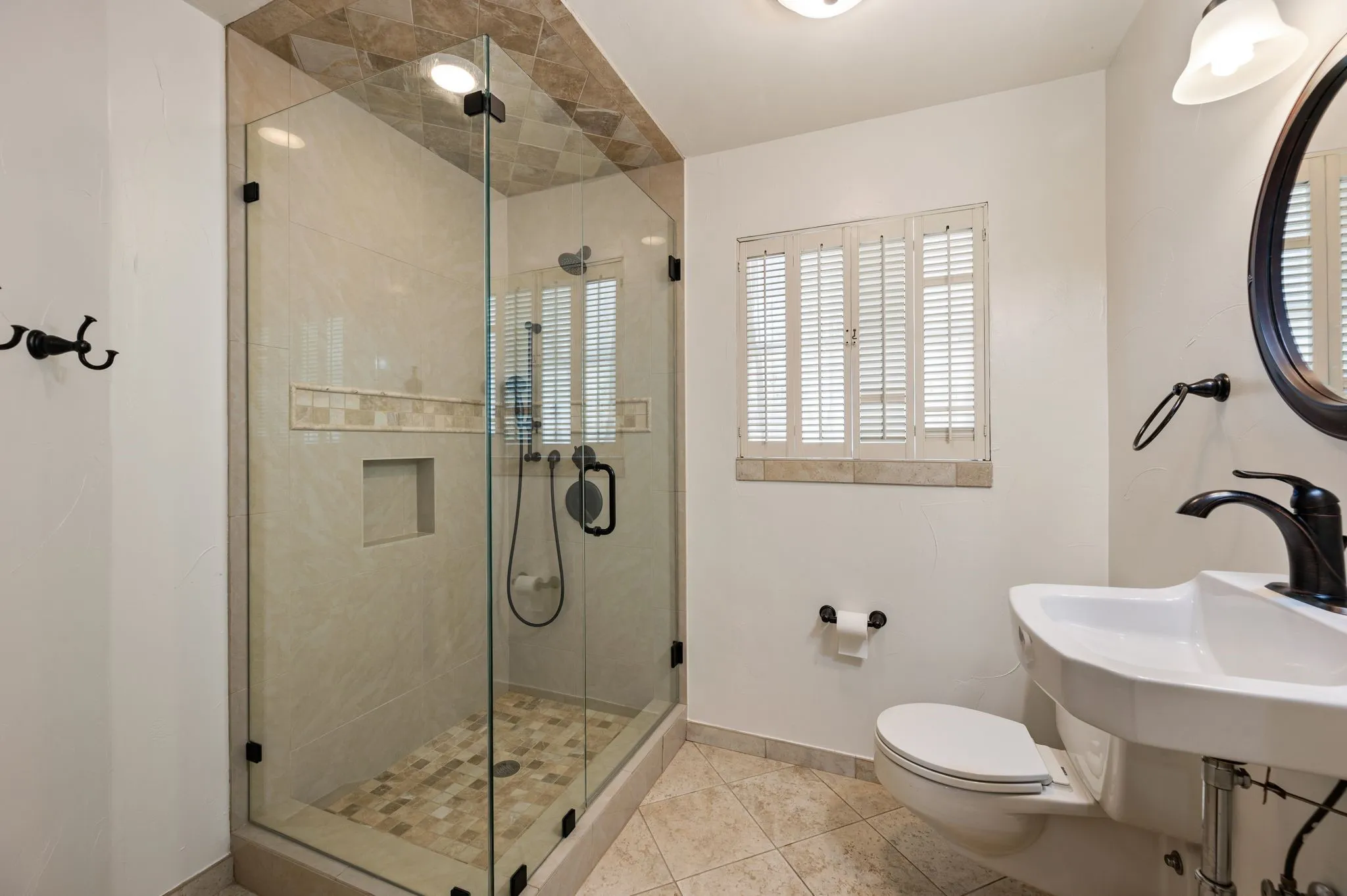 Full Bath with shower in family room could be a fourth bedroom