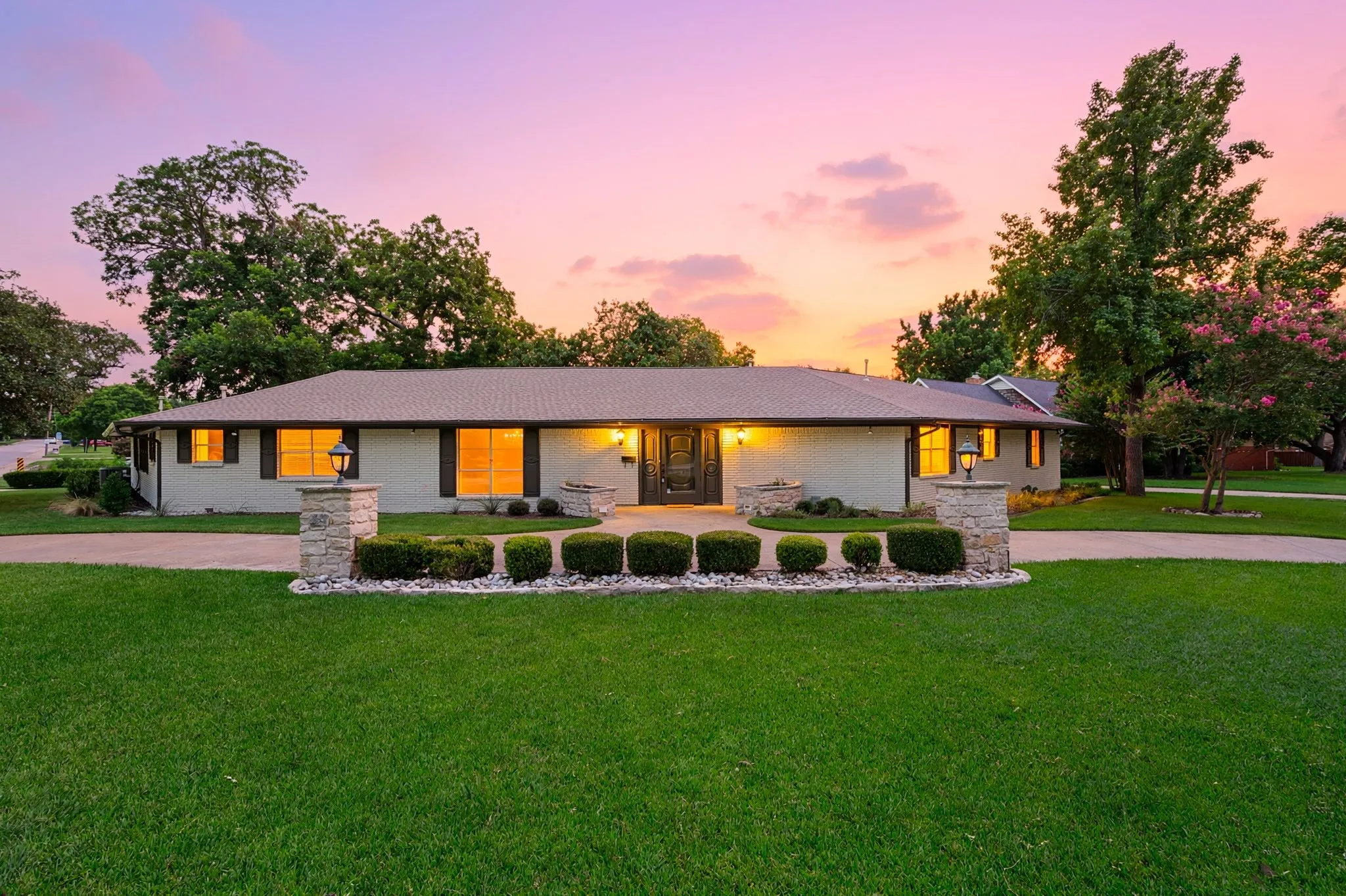Welcome Home to a classic mid-century modern ranch style home on a peaceful expansive lot in historic McKinney