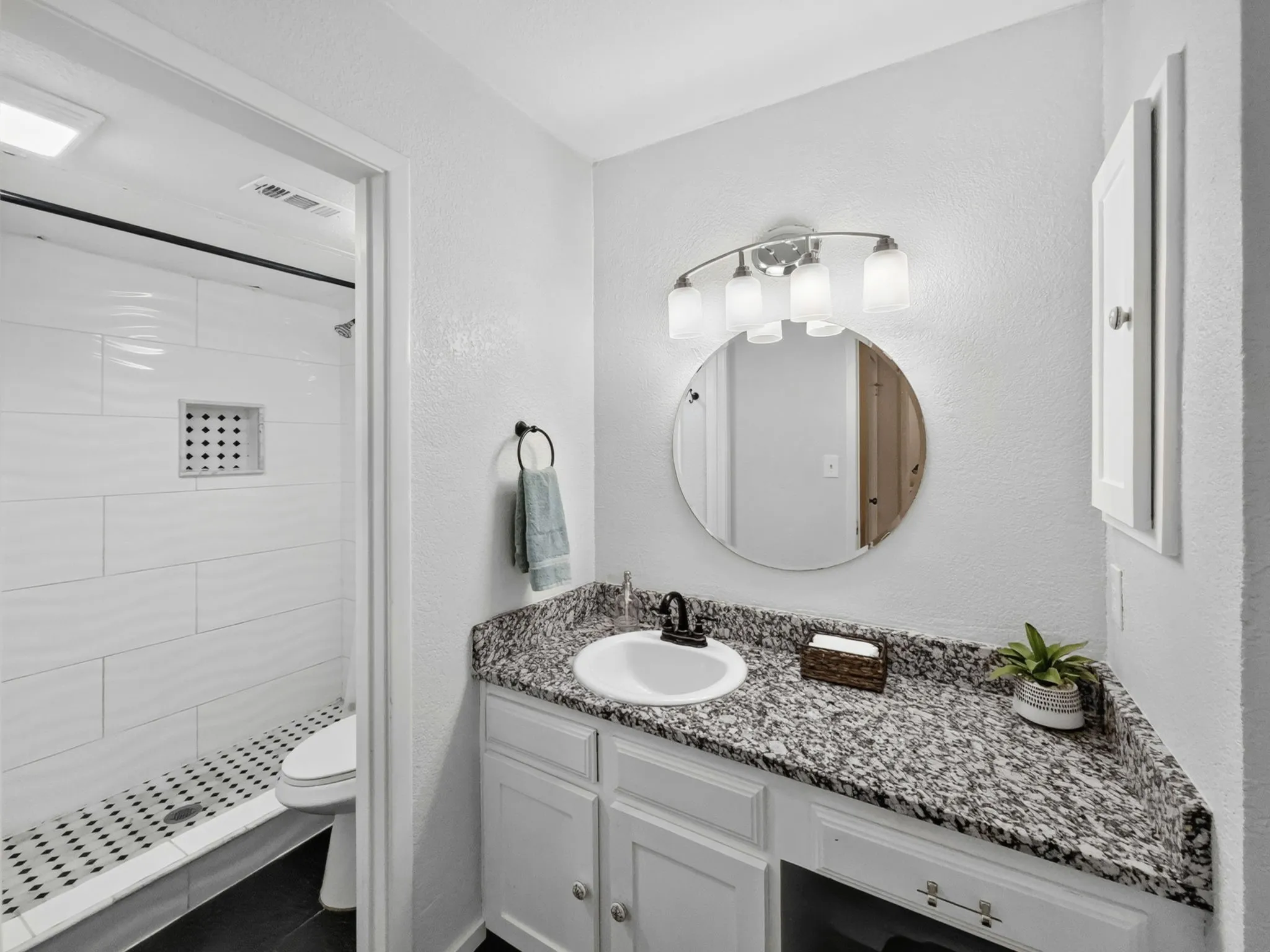 full bath with walk in shower