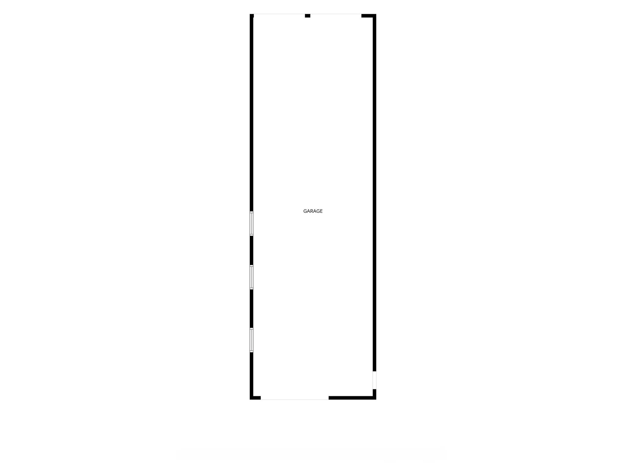 Enclosed garage