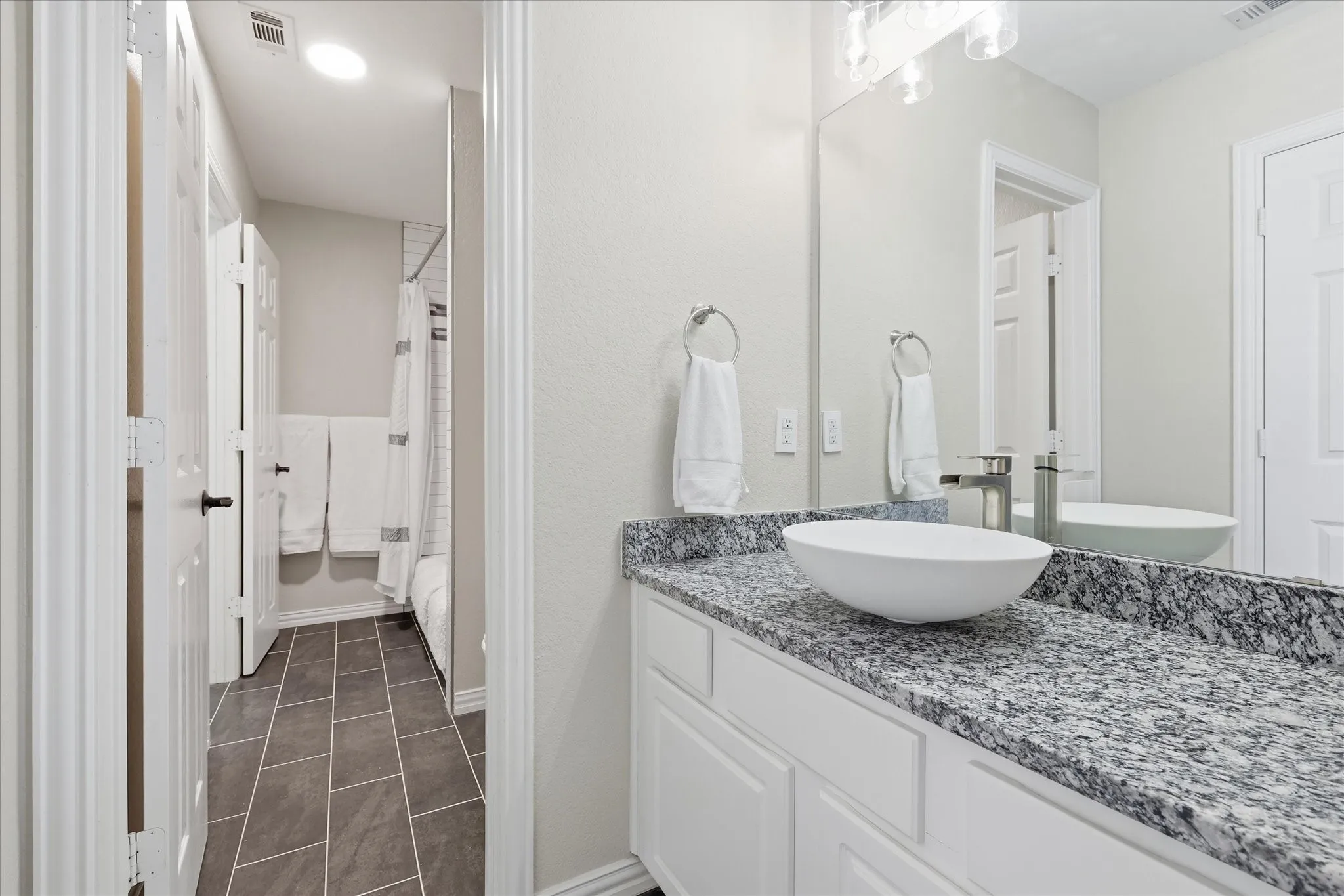 Jack and Jill bathroom