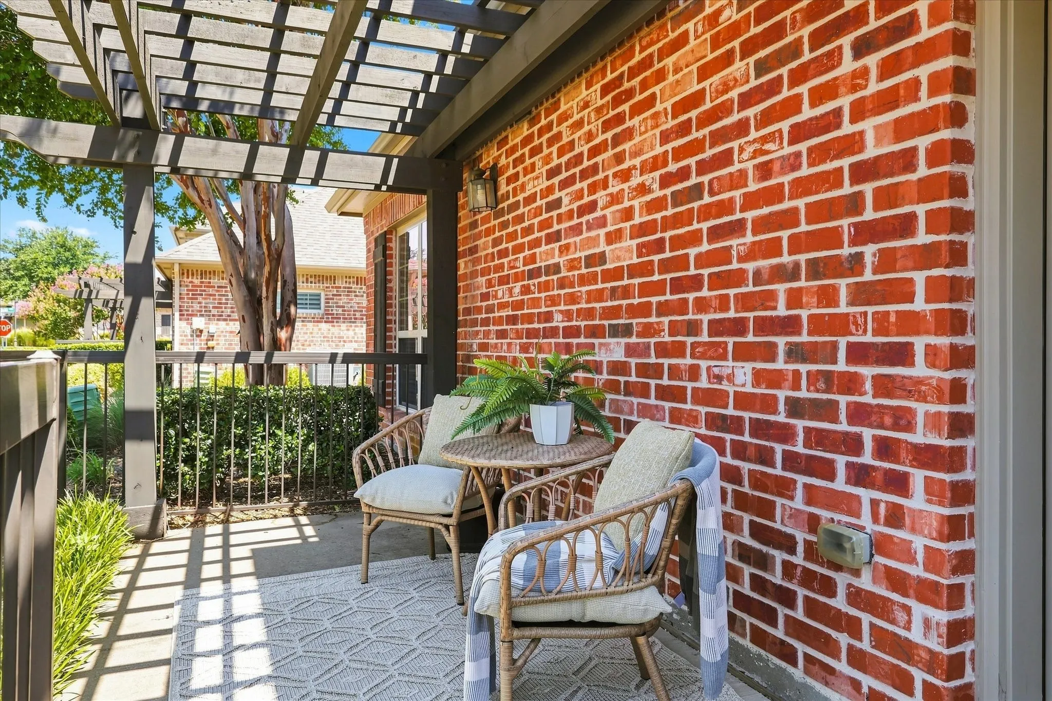 The private patio offers a wonderful spot to relax outdoors, enjoy your morning coffee, or unwind at the end of the day. With friendly neighbors and a welcoming community atmosphere, it’s easy to feel right at home.