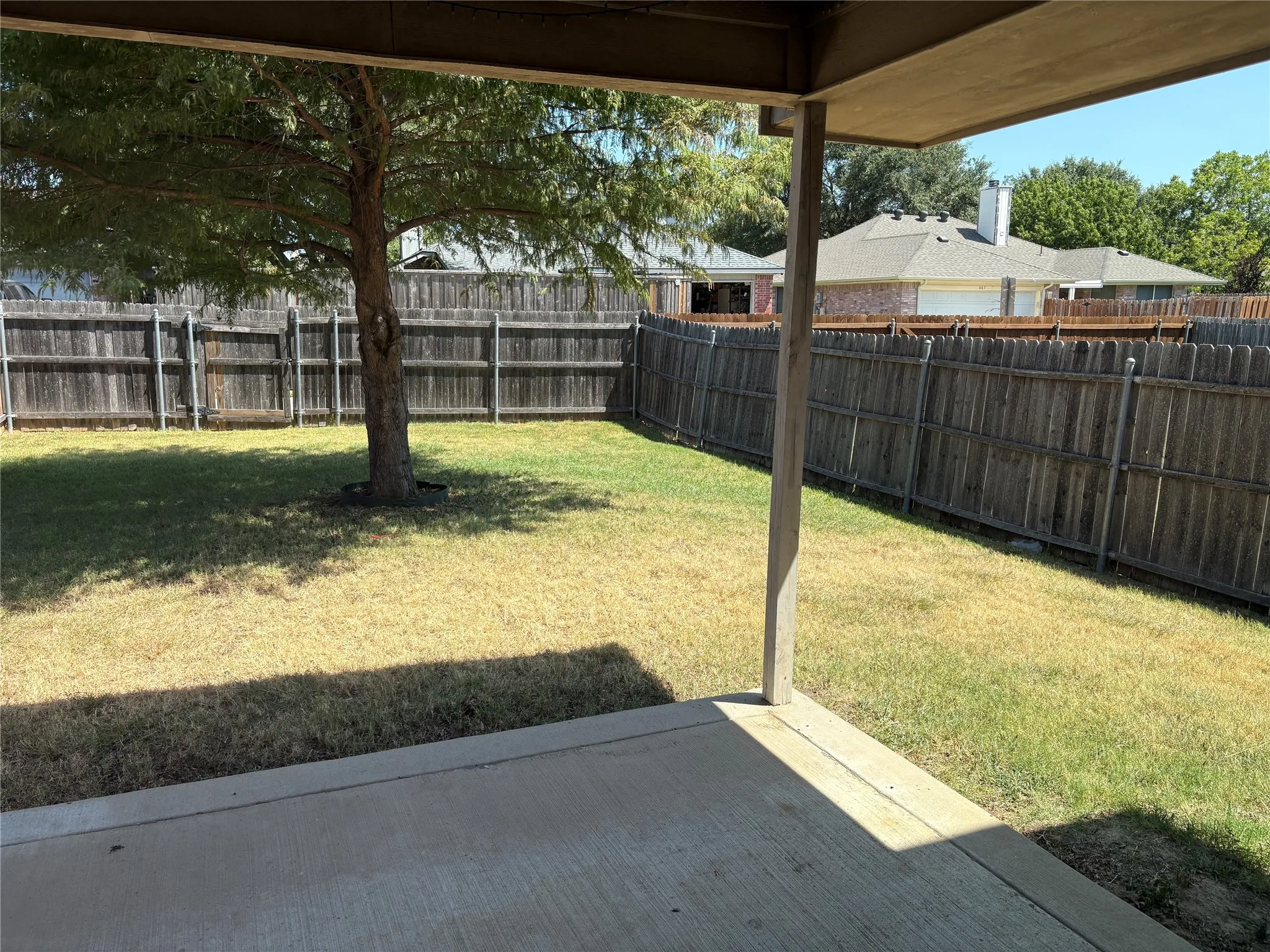 Covered patio