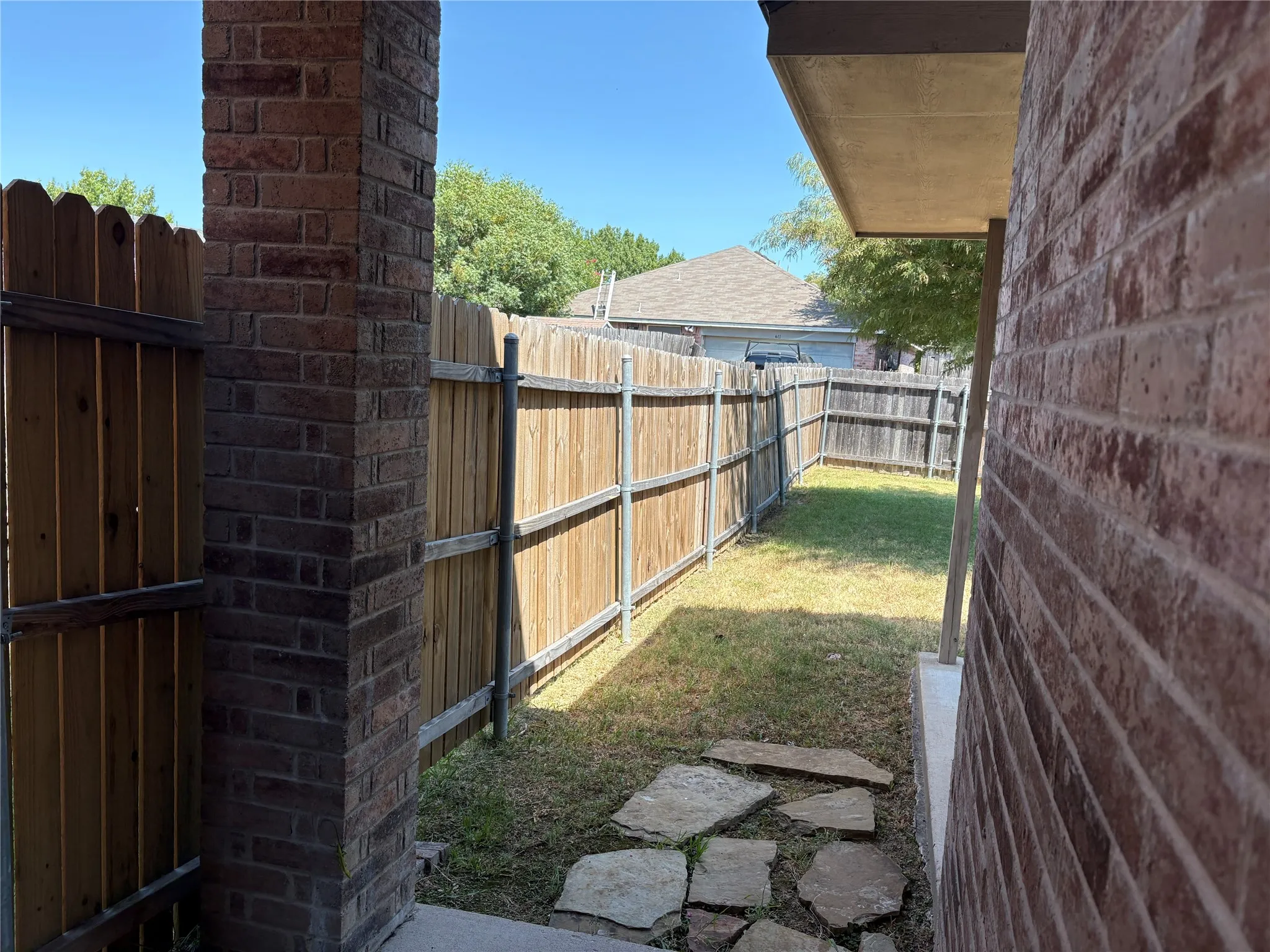 View to the backyard