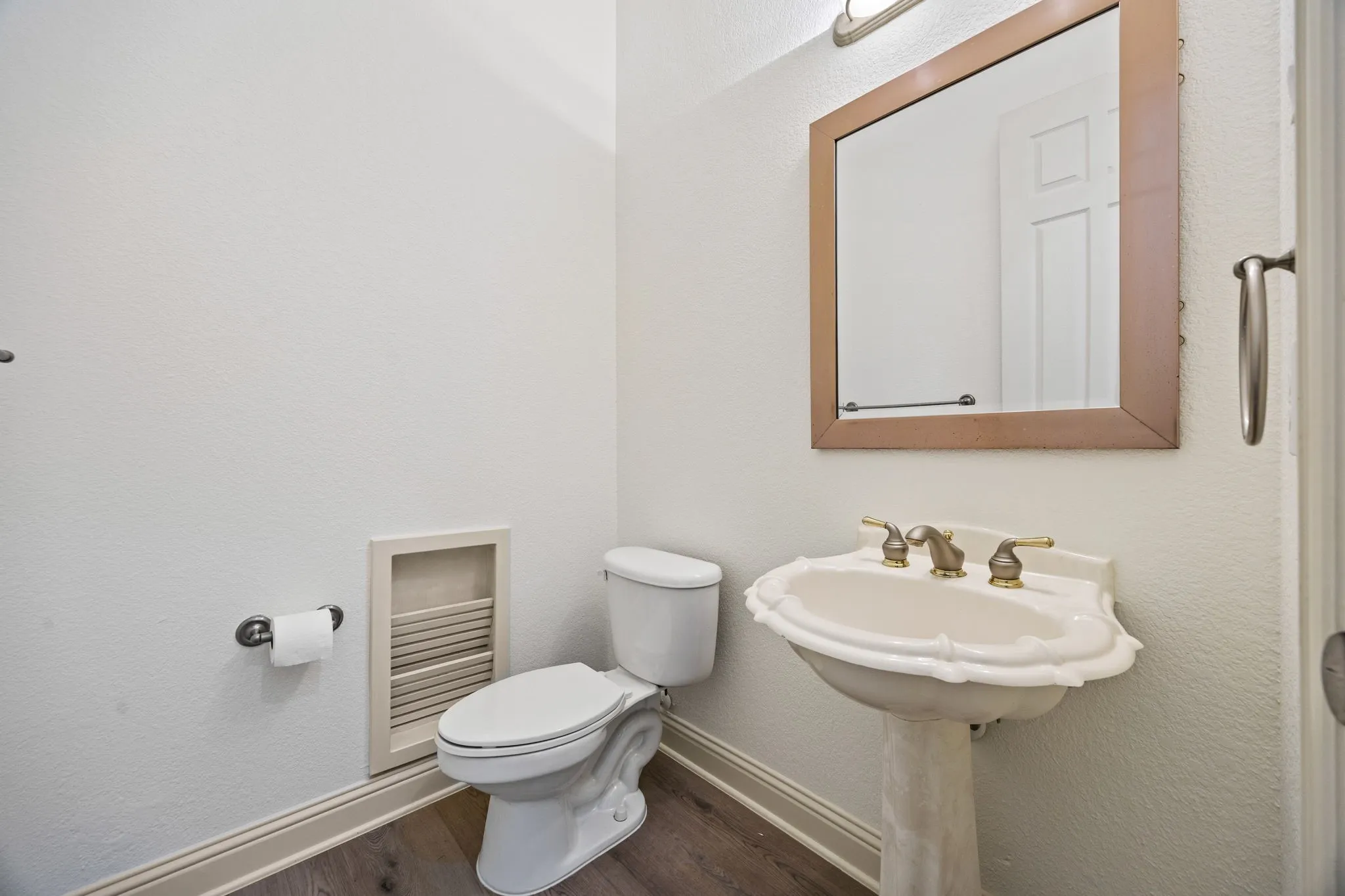First floor half bath room