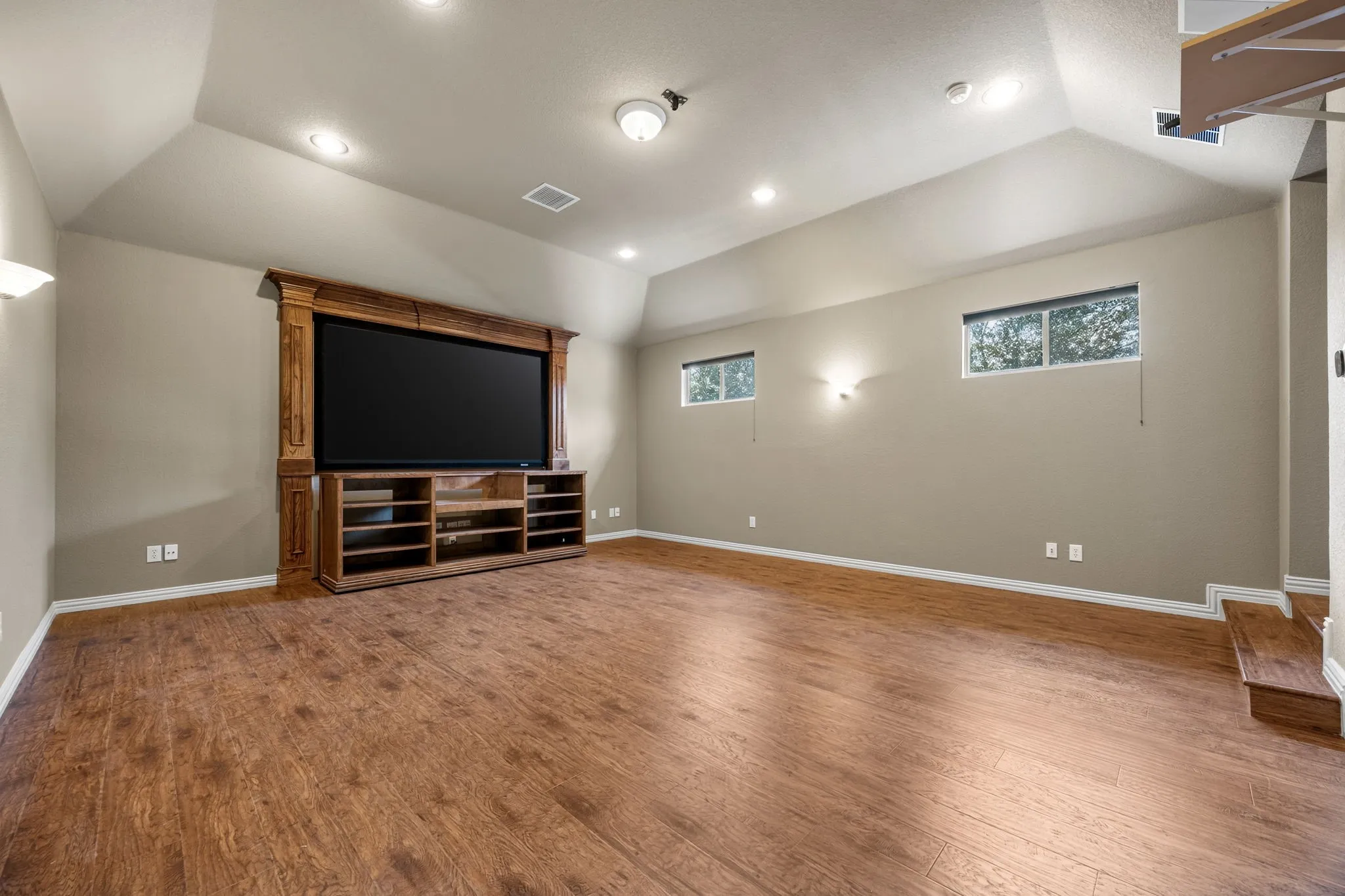 Media room replaced with dimmable LED