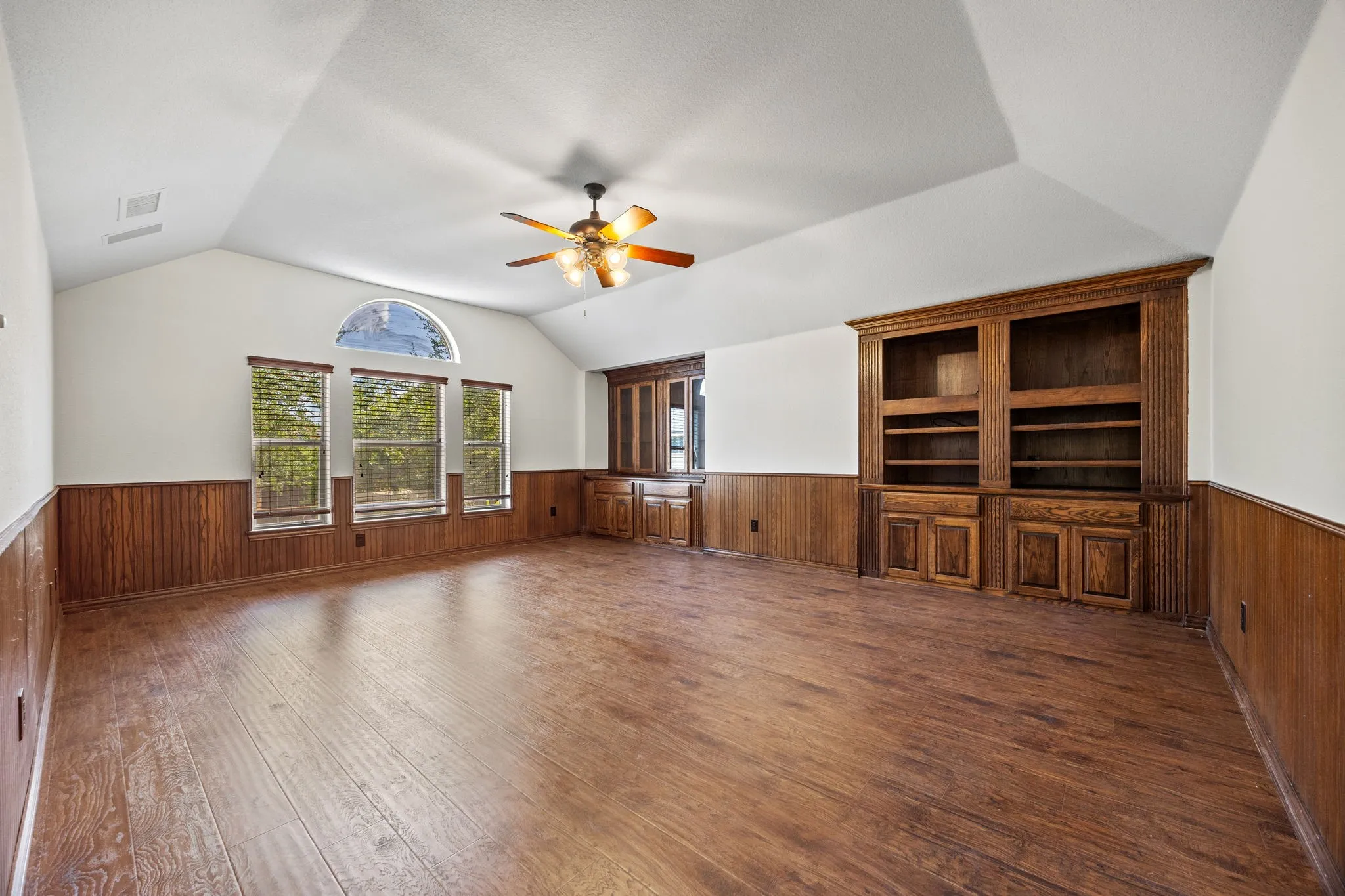 Game room built-in cabinets