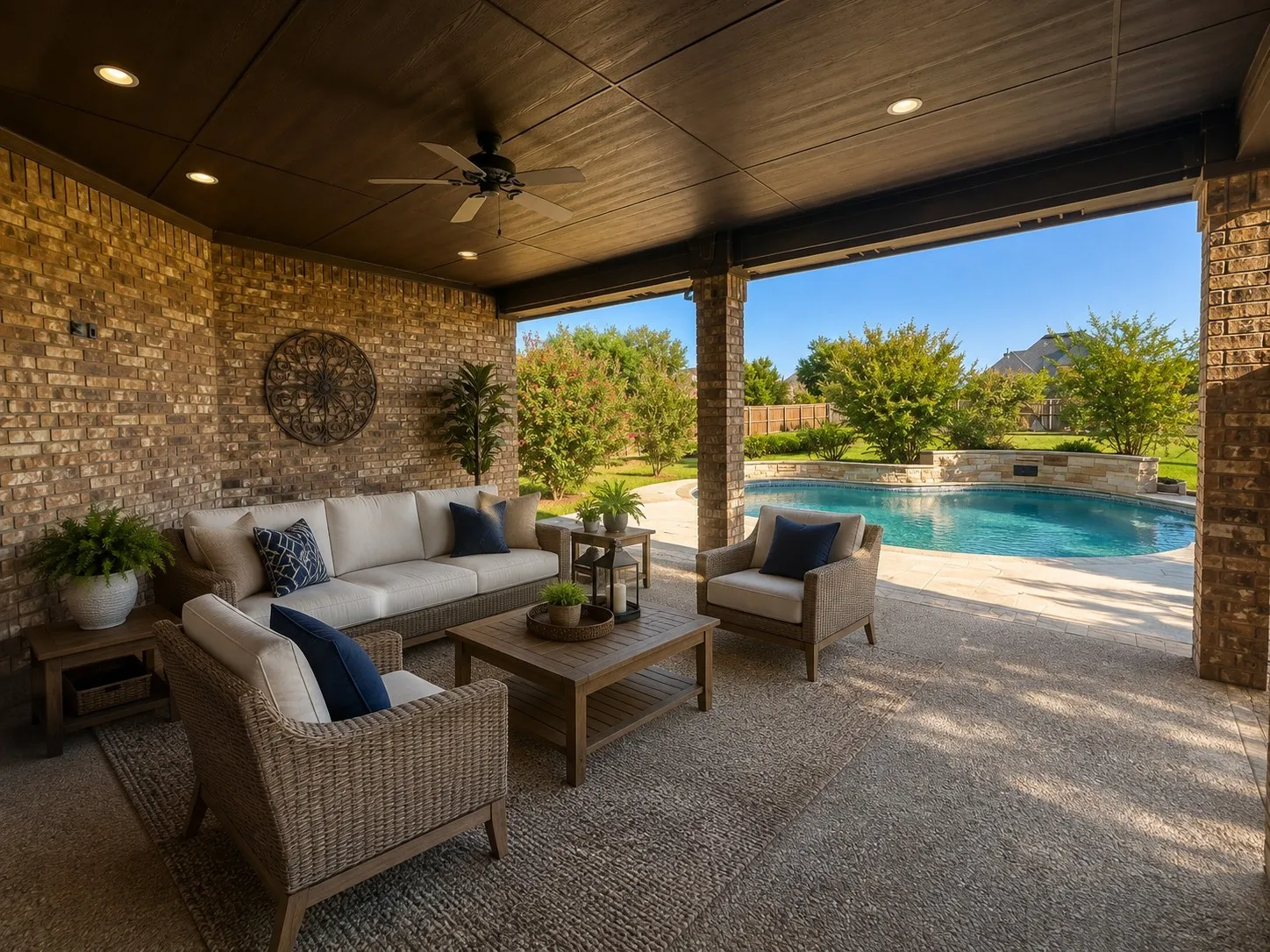 Covered patio