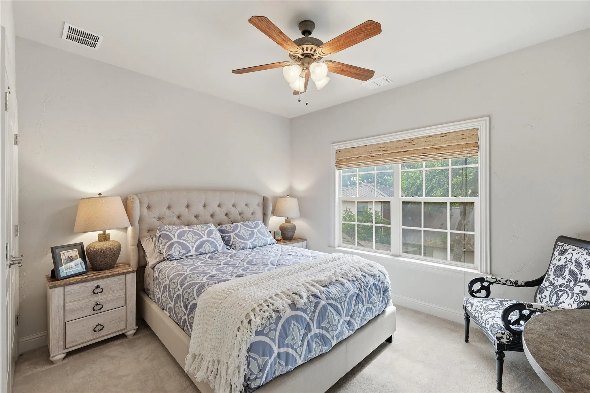 One of the secondary bedrooms on the second level