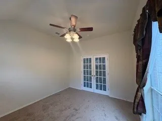 French Doors. Office just off of the entryway.